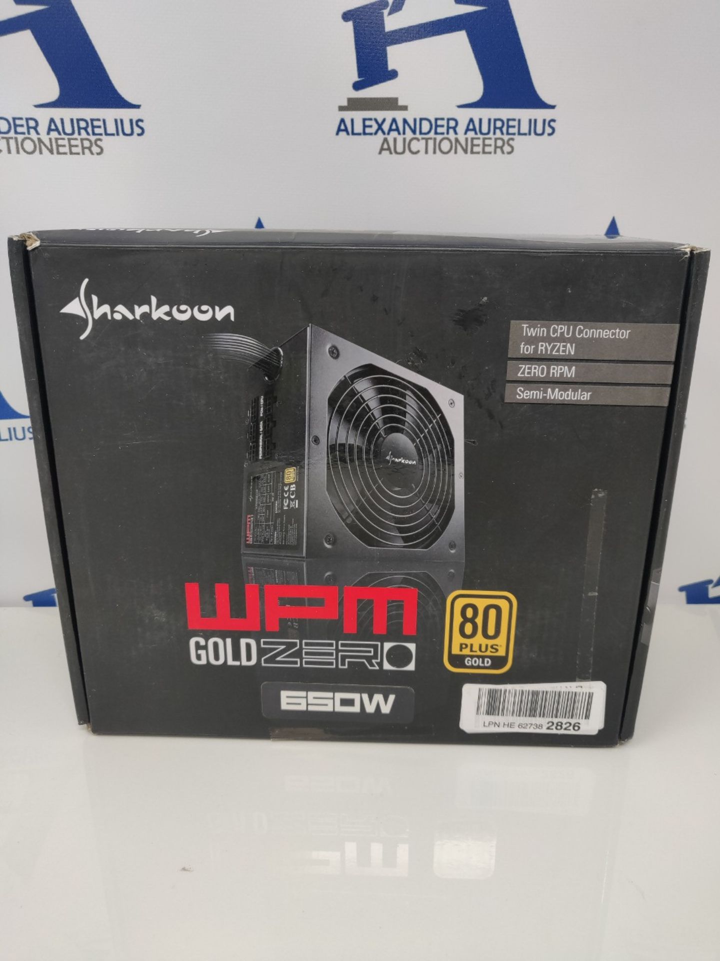 RRP £54.00 Alimentation ATX Sharkoon WPM Gold Zero - 650W 4044951026555 - Image 2 of 3