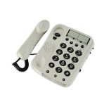 Geemarc Dallas 10- Big Button Corded Telephone- Hearing Aid Compatible- Tone and Volum