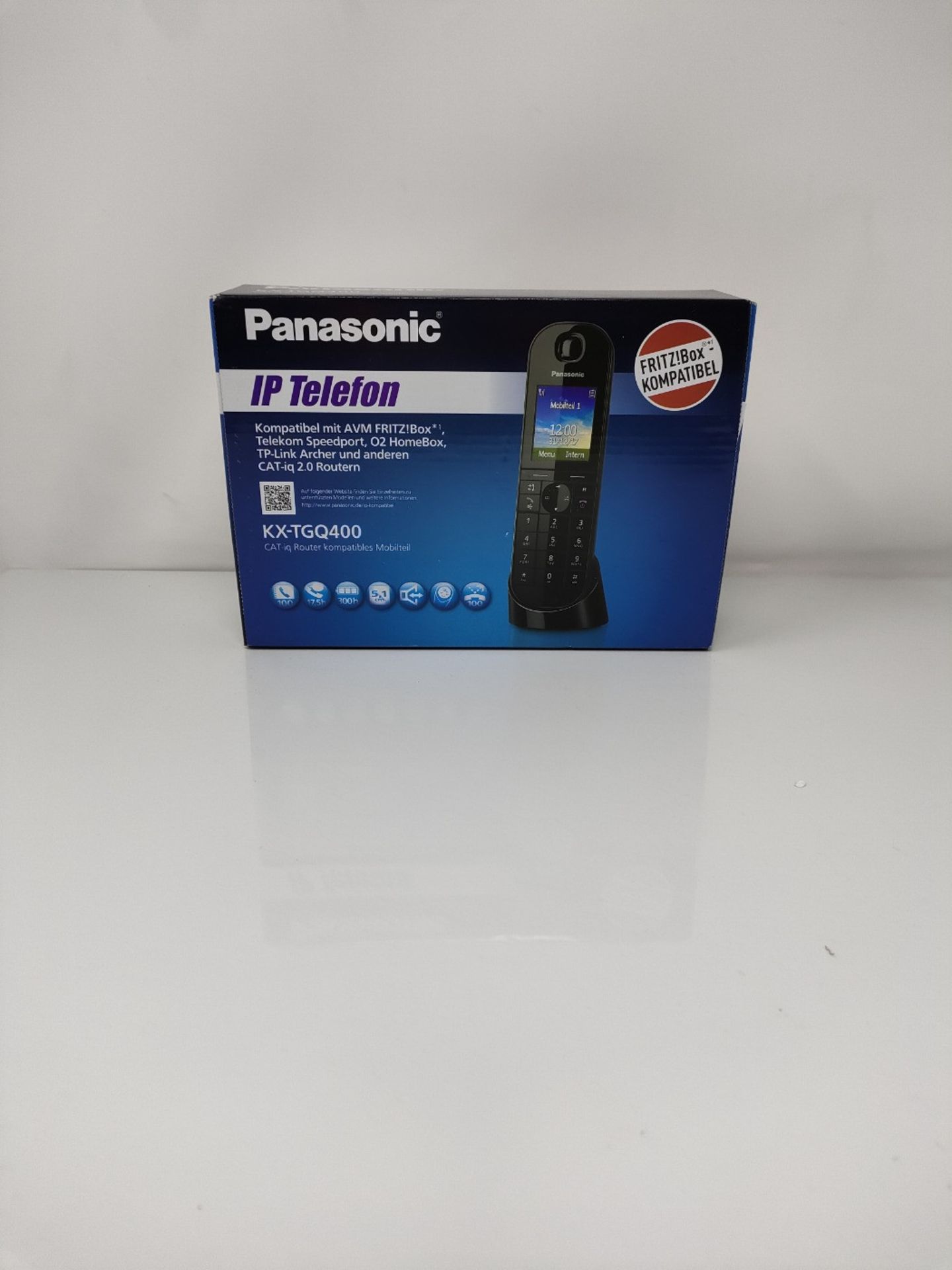 Panasonic KX-TGQ400GB DECT IP telephone (cordless, CAT-iq 2.0 compatible, hands-free m - Image 2 of 3