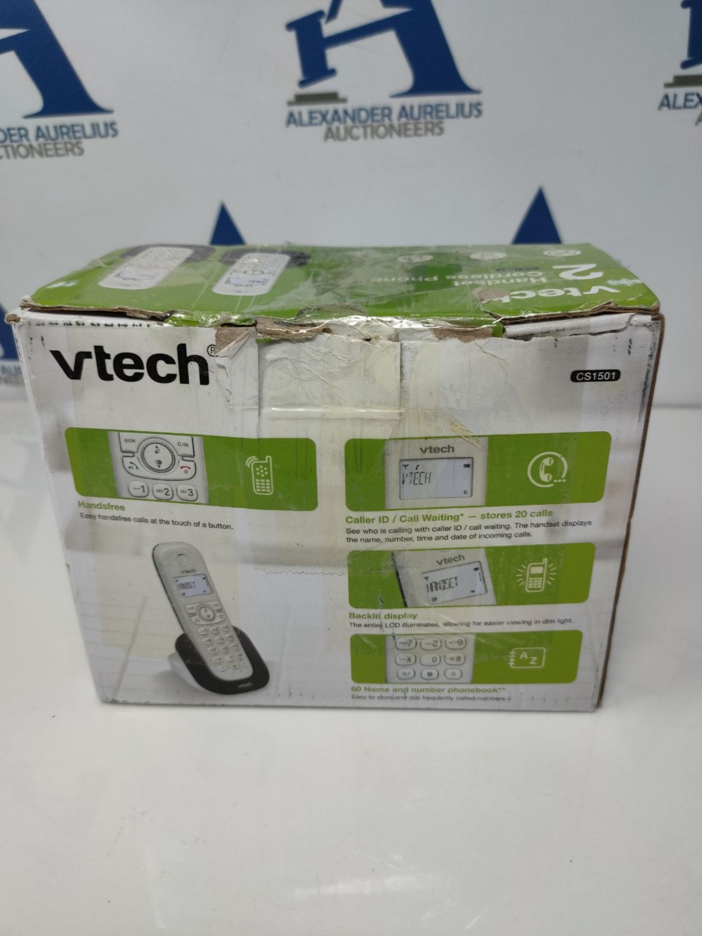 VTech CS1501 2-Handset Dual-Charging DECT Cordless Phone with Call Block, Caller ID/Ca - Image 2 of 3