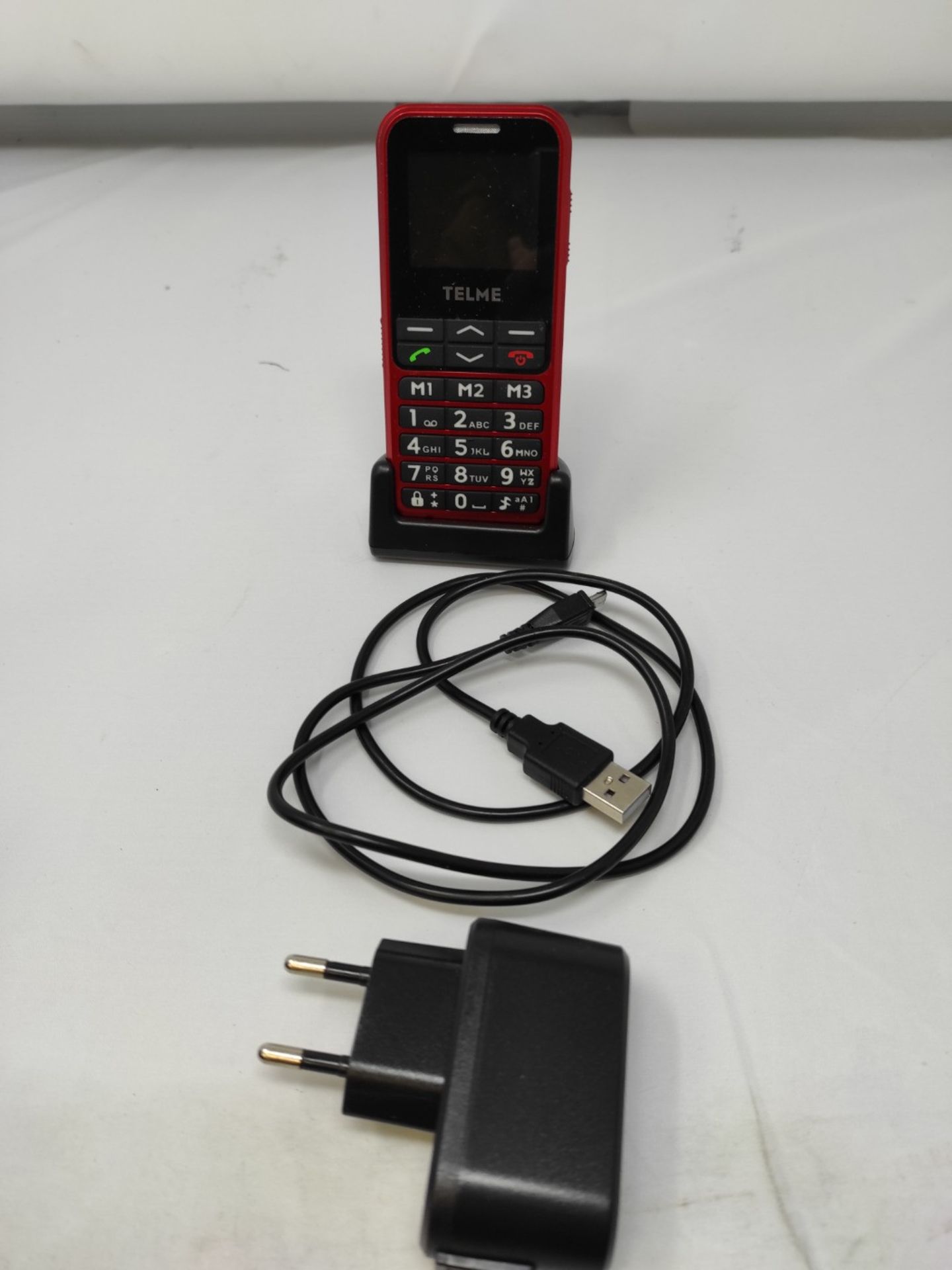 Emporia TELME C151 (Extra Large Illuminated Big Button Mobile Phone) Red - Image 3 of 3