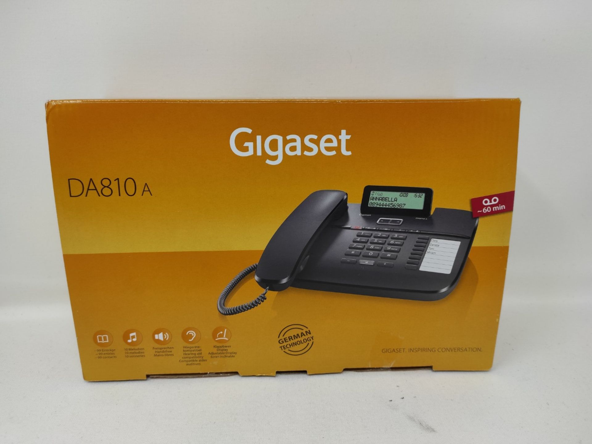 Gigaset DA810A - corded telephone with answering machine and hands-free function - fol - Image 2 of 3