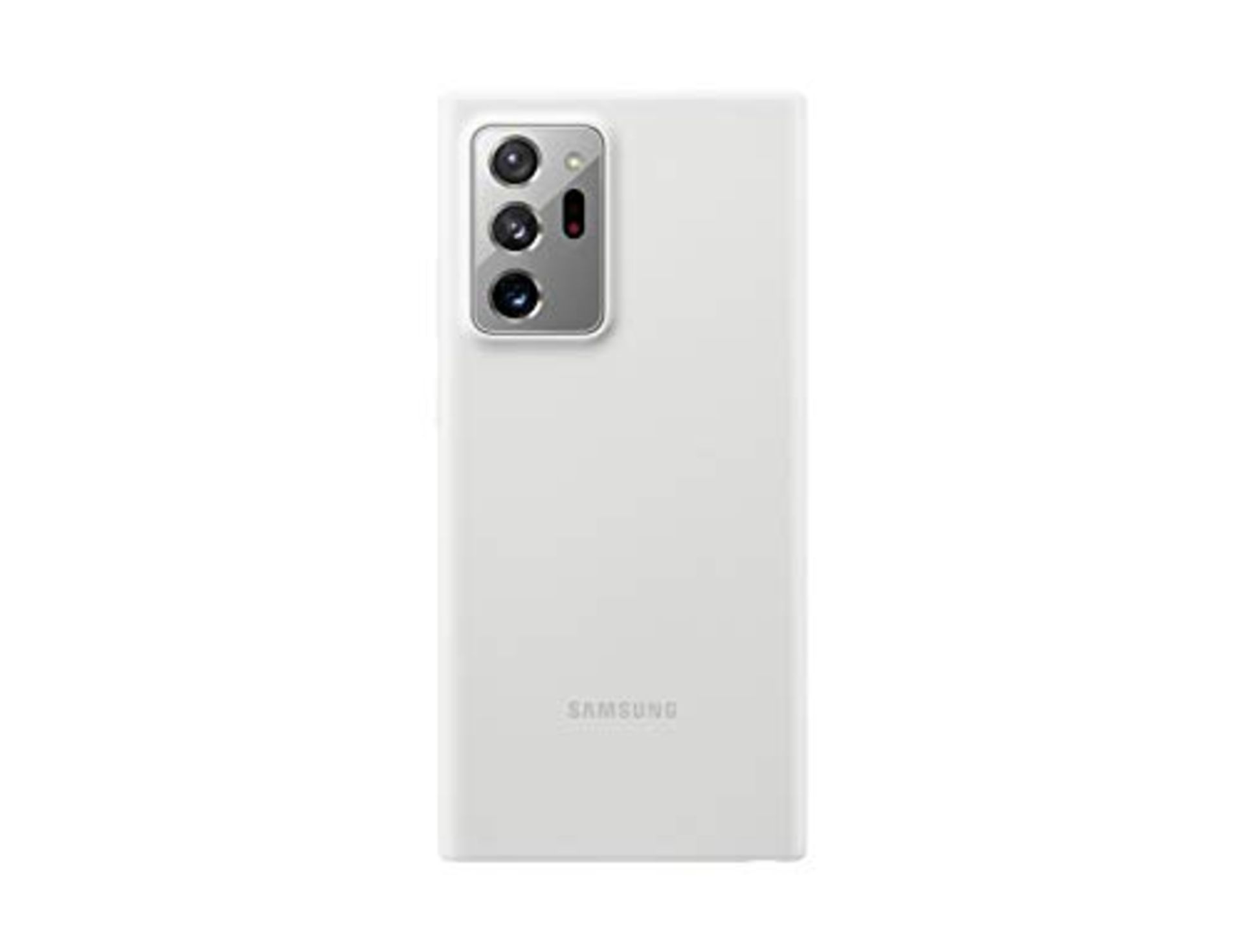 Samsung Note20 Ultra Silicone Cover, White Silver