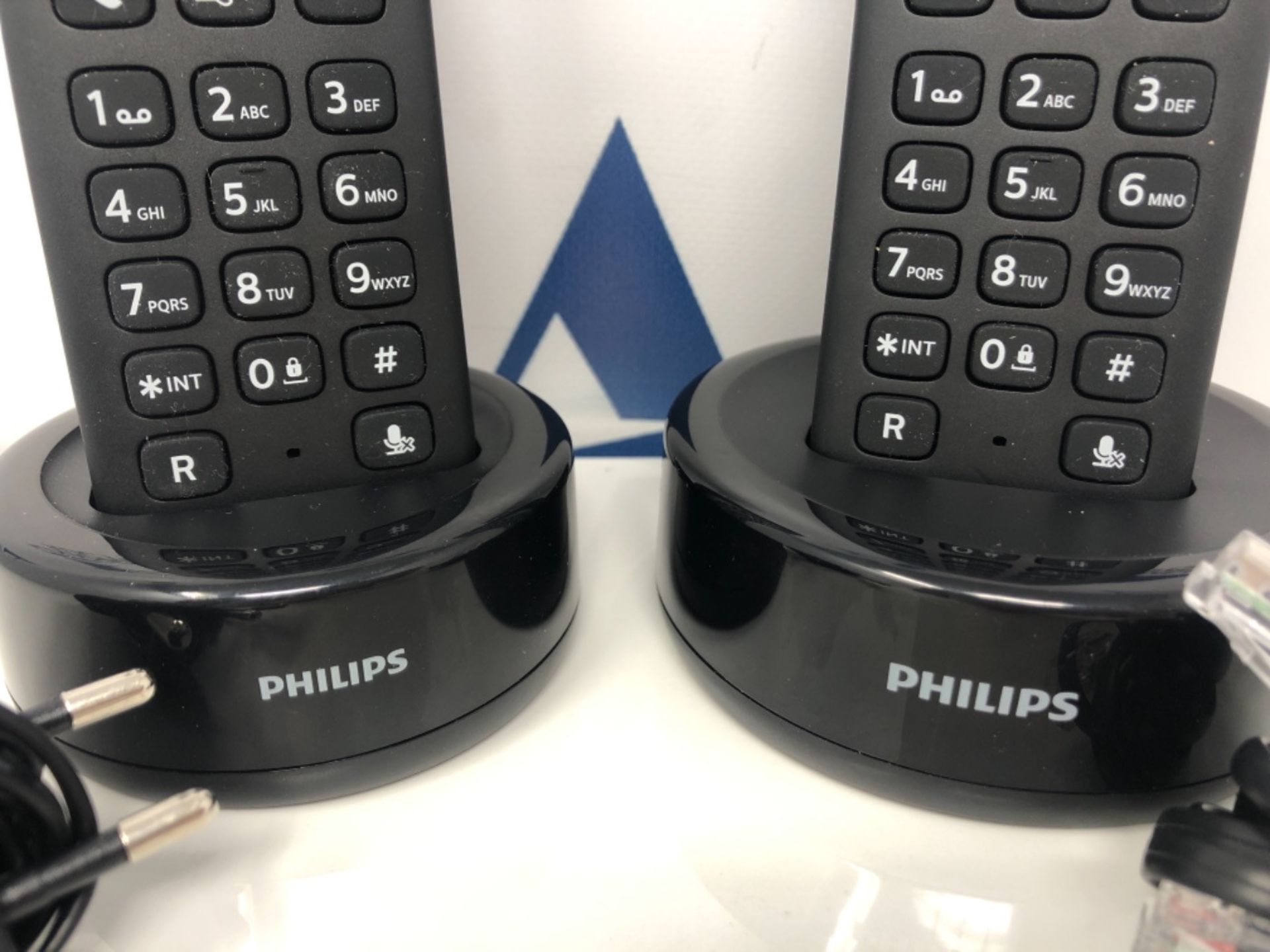 Philips D1602B/01 DECT Cordless Phone 2 Handsets - Image 3 of 3