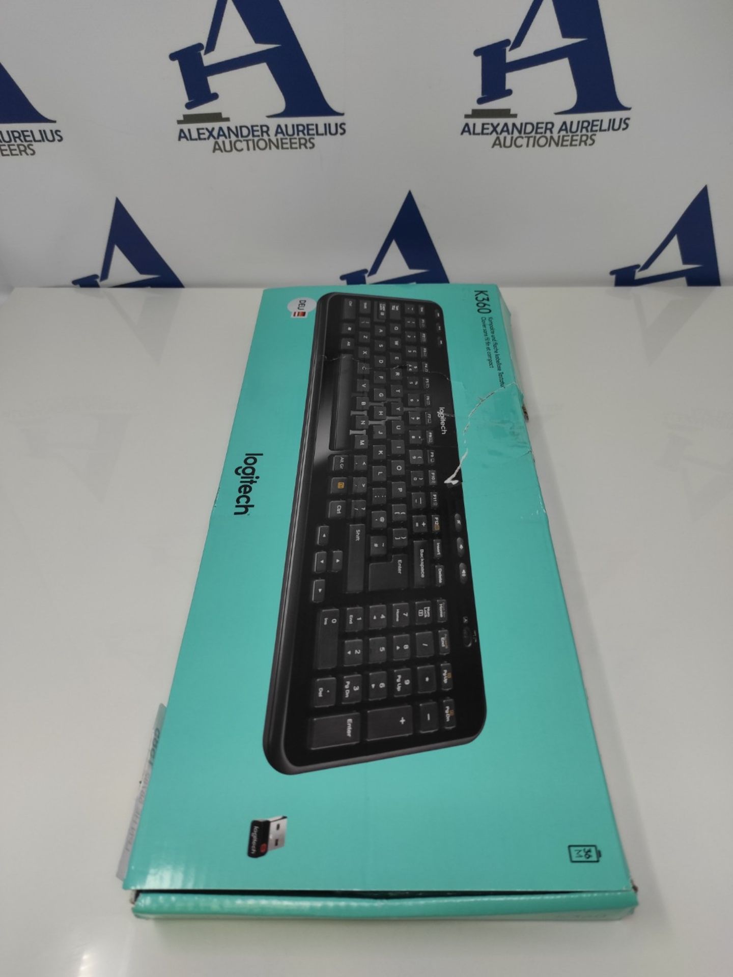 [INCOMPLETE] Logitech K360 Compact Wireless Keyboard for Windows, QWERTZ German Layout - Bild 2 aus 3