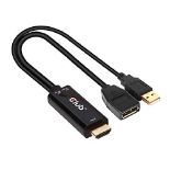 Club3D CAC-1331 - HDMI to DisplayPort 1.2 4K60Hz M/F Active Adapter