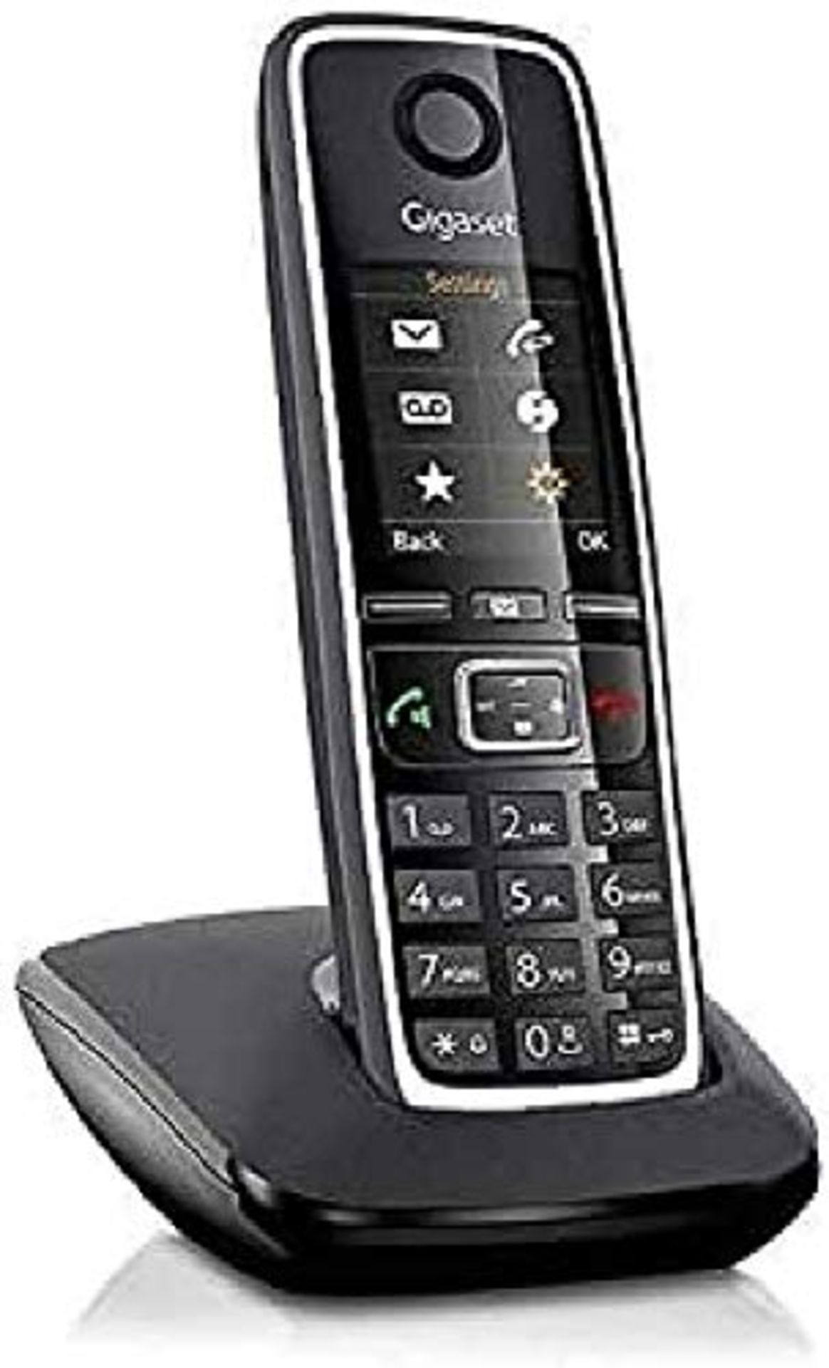 Gigaset C530 - telephones (DECT, Wall, Black, TFT, AAA, 128 x 160 pixels)