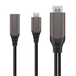 Tec-Digi USB C to HDMI Cable TV/Nintendo Switch Etc, 4K@30HZ HD USB Type C to HDMI Cab