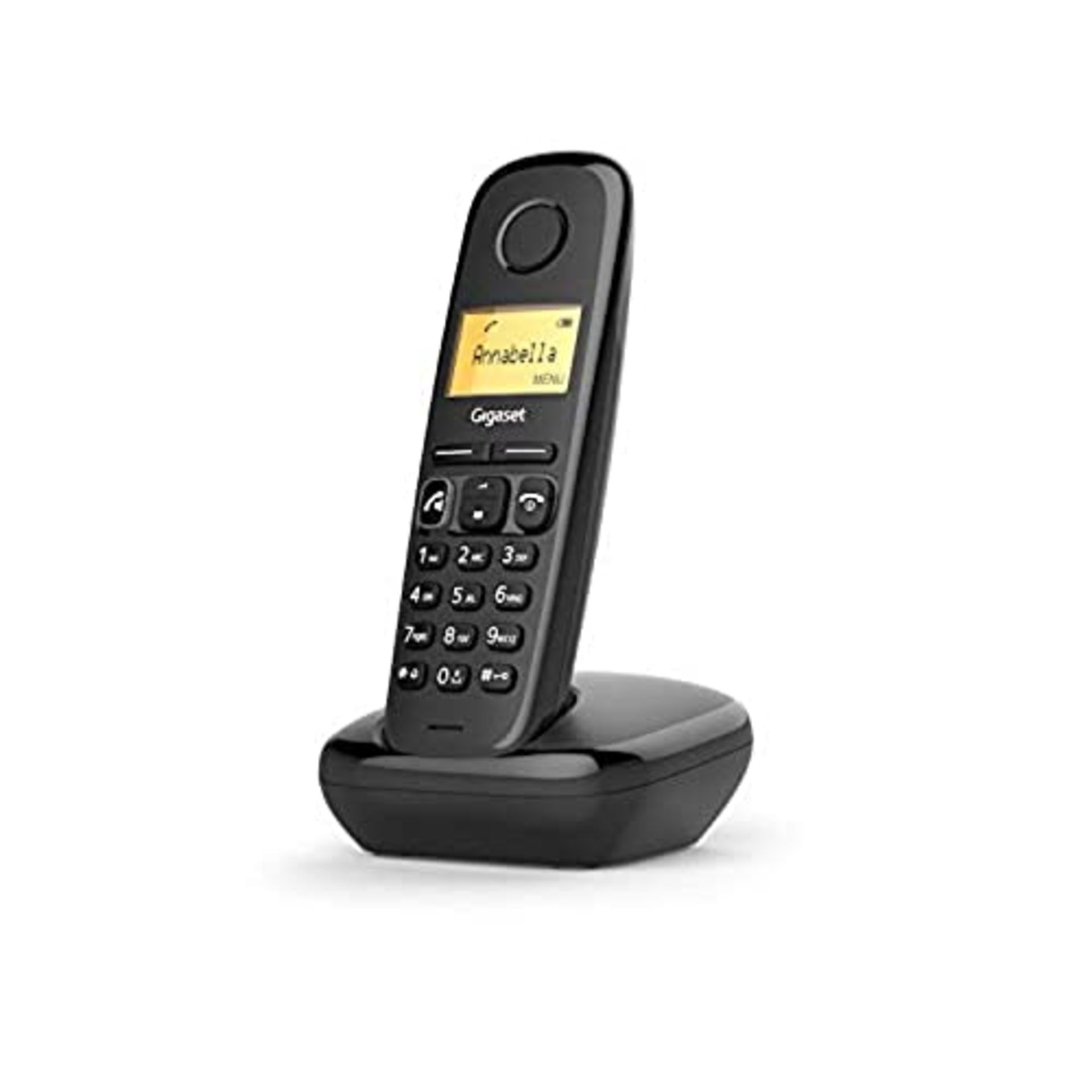 Gigaset A270 - Basic Cordless Home Phone with Big Display and Speakerphone - Black