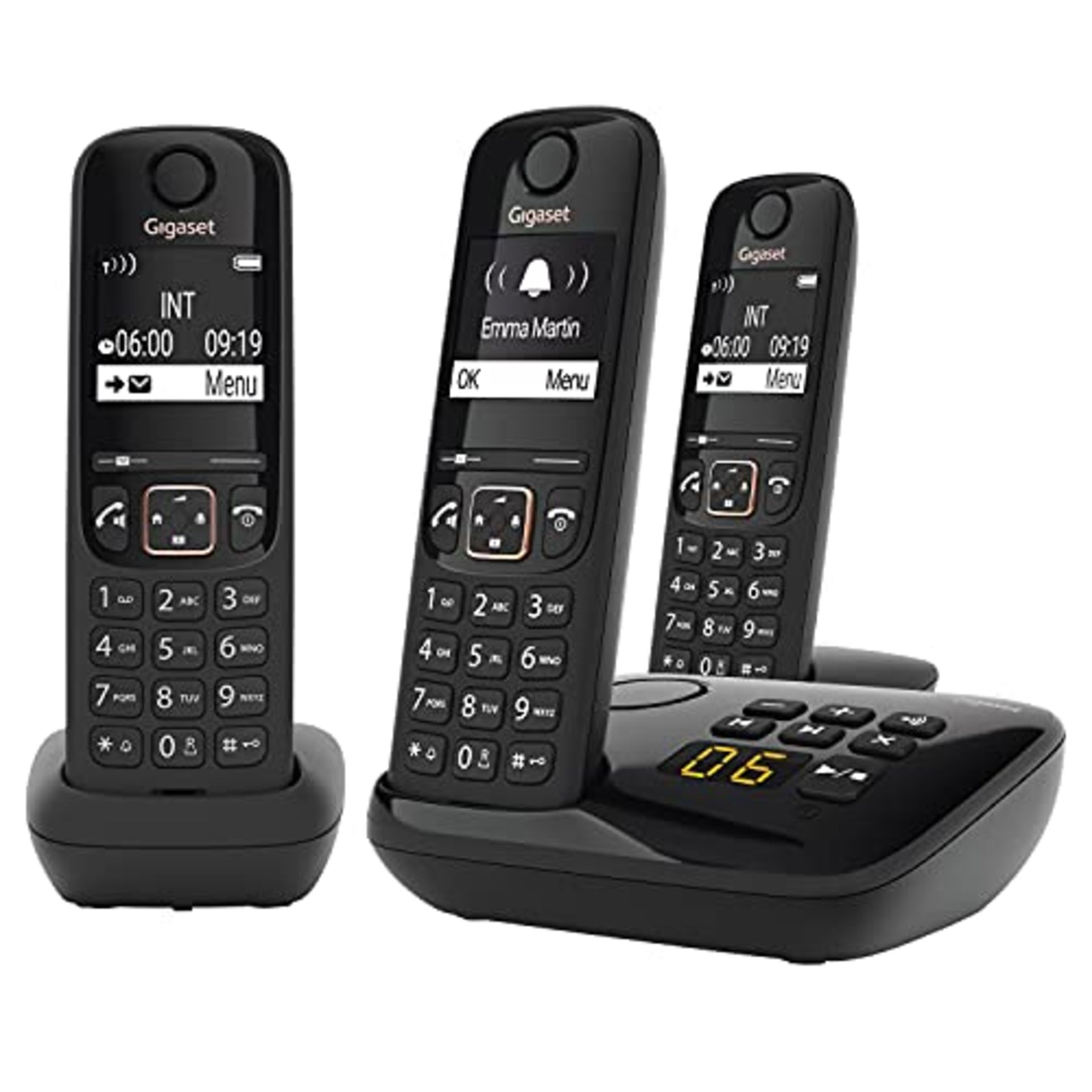 Gigaset AS690 - cordless telephone - large, high-contrast display - brilliant audio qu