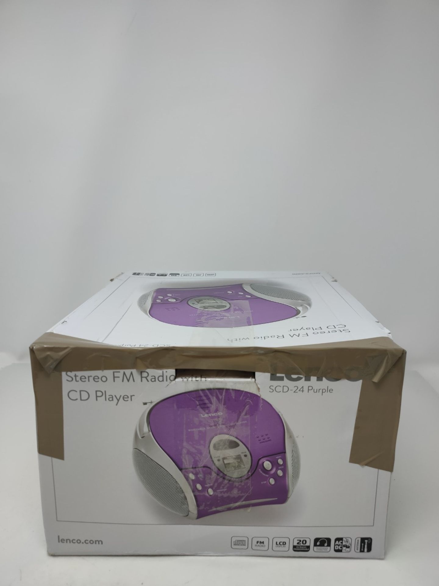 Lenco SCD24 - CD-Player fÃ¼r Kinder - CD-Radio - Stereoanlage - Boombox - UKW Radiot - Bild 2 aus 3