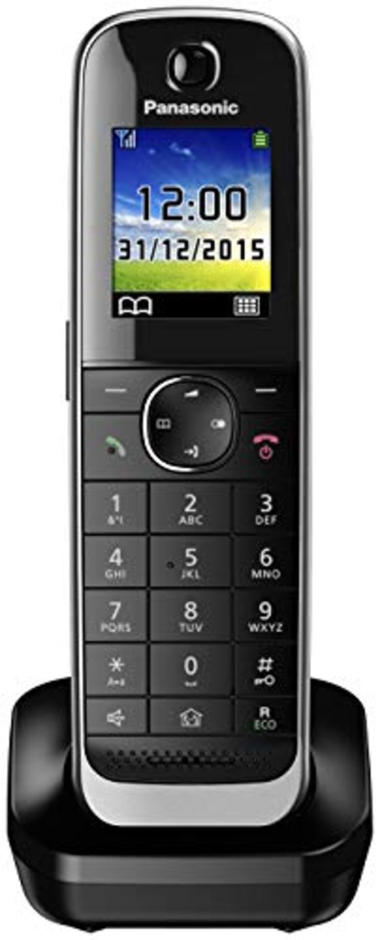 RRP £51.00 Panasonic KX-TGJA30EXB handset including charging cradle, black