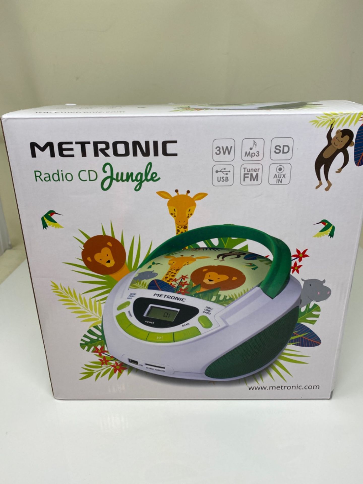 Metronic CD / MP3 Radio green/white - Image 2 of 3