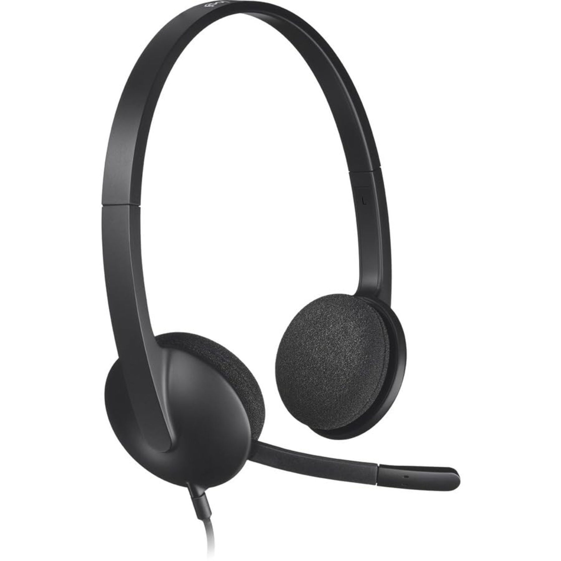 Logitech H340 Wired Headset, Stereo Headphones with Noise-Cancelling Microphone, USB,