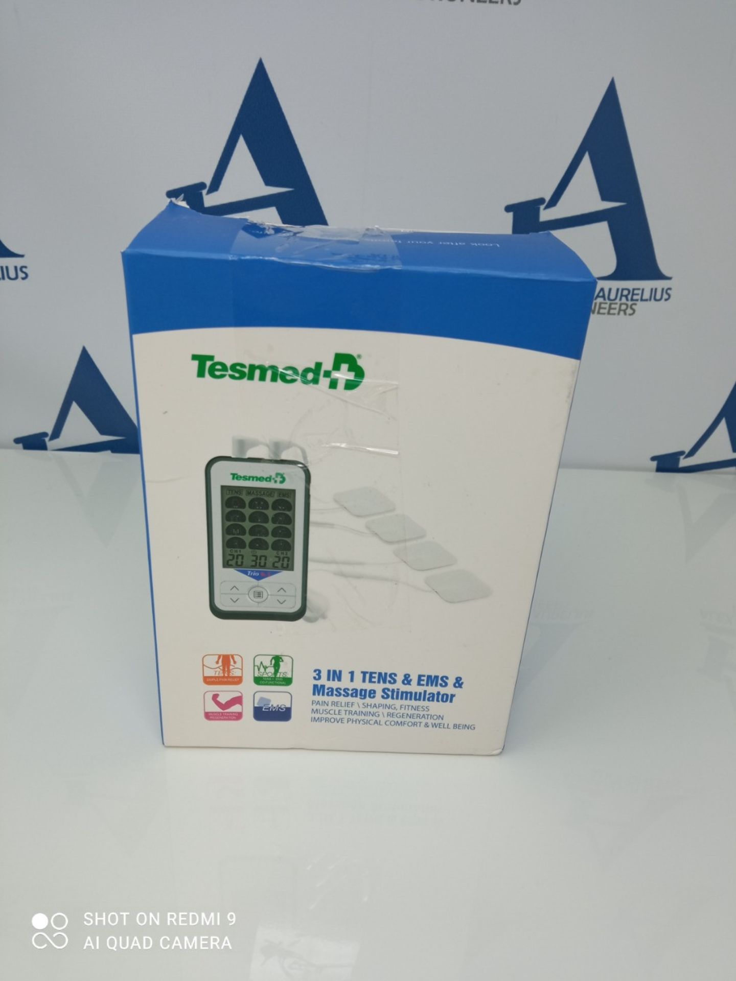 TESMED Trio 6.5 electrostimulator with rechargeable battery, muscle, TENS and massage - Image 2 of 3