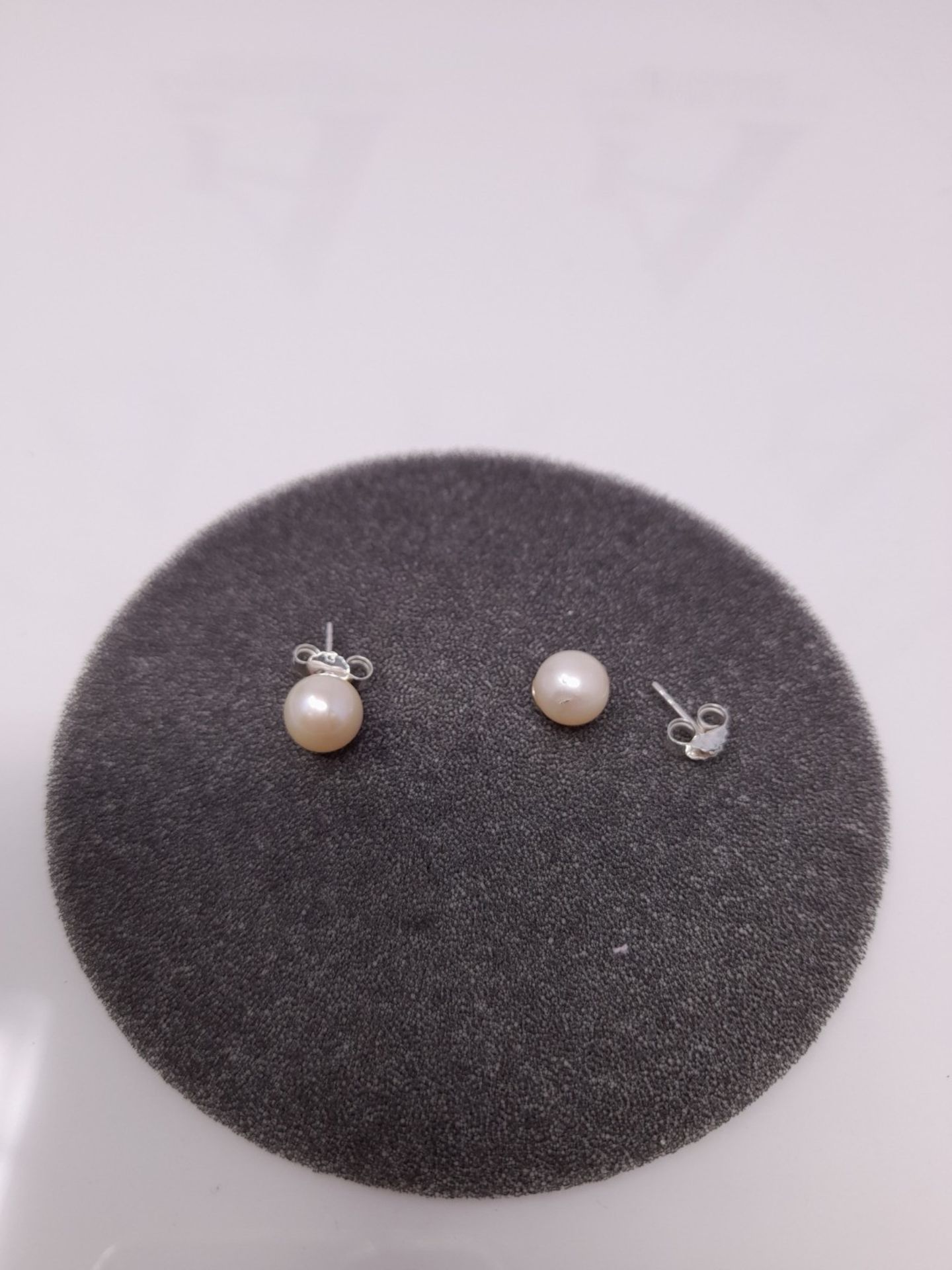 [CRACKED] Thomas Sabo Damen Ohrringe Perlenohrstecker Süßwasserzuchtperle Weiß 925 - Image 2 of 3
