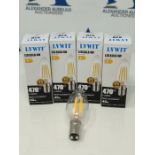 LVWIT B15 LED Filament Candle Bulb,4W C35 Small Bayonet Bulb 40W Incandescent Bulb Equ