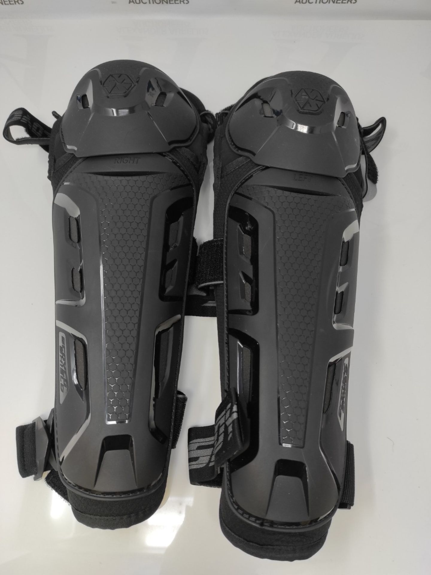 Scoyco Motorcycle Knee Shin Guard Pads for Men Anti-slip 2 in 1 Protector Adjustable M
