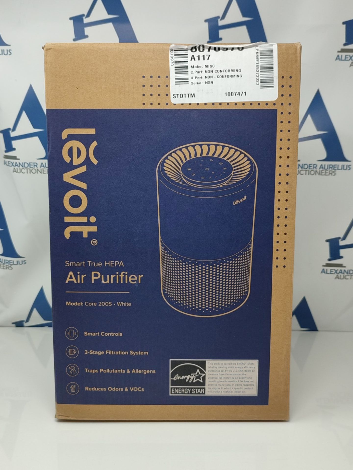 RRP £76.00 LEVOIT Smart WiFi Air Purifier for Home, Alexa Enabled H13 HEPA Filter, CADR 170m³/h, - Image 2 of 3