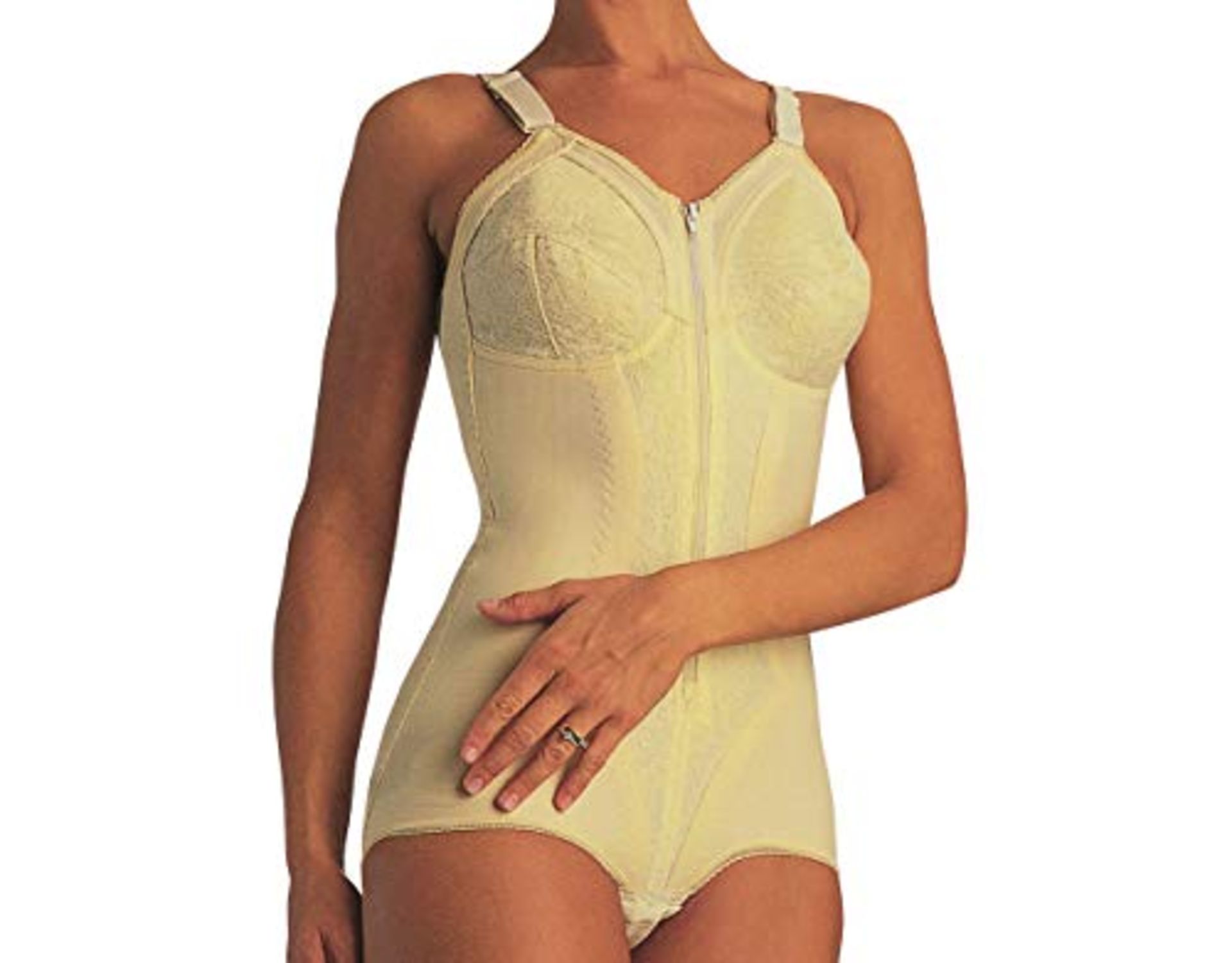 RRP £63.00 Confort Zipper, Cotton, Champagne, C Cup, Size 5