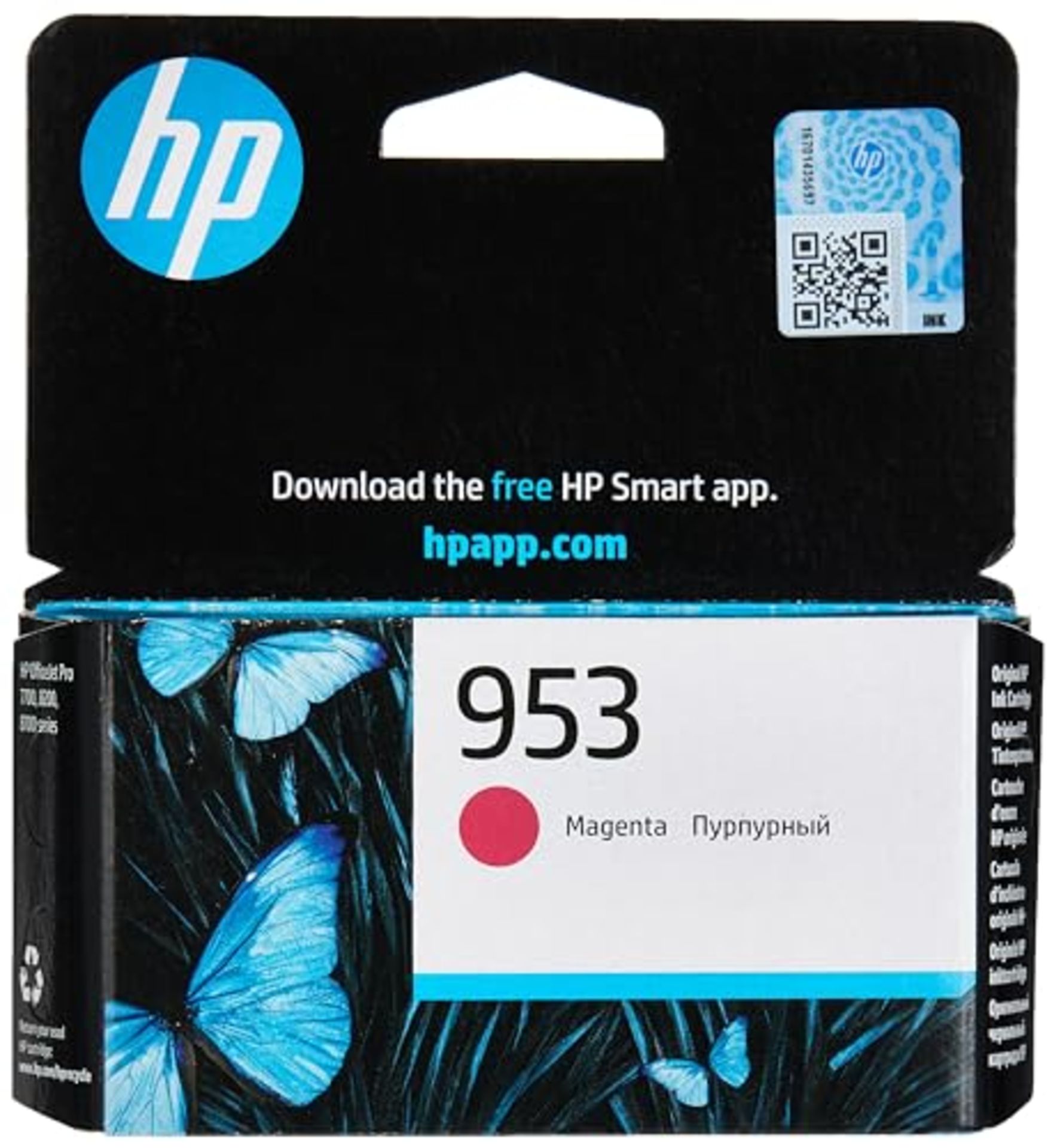 HP F6U13AE 953 Original Ink Cartridge, Magenta, Pack of 1