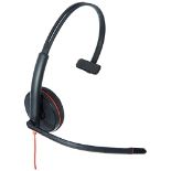 Plantronics - Blackwire 3210 - Wired Single-Ear (Mono) Headset with Boom Mic - USB-C t