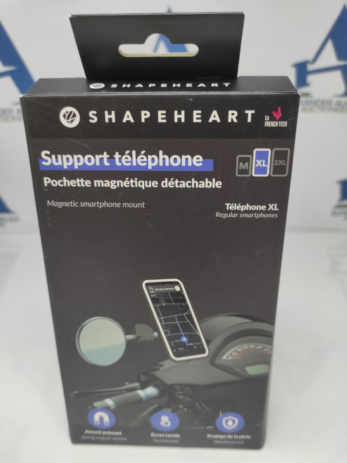 SHAPEHEART French innovation, Support for rearview mirror scooter motorcycle. With det - Bild 2 aus 3