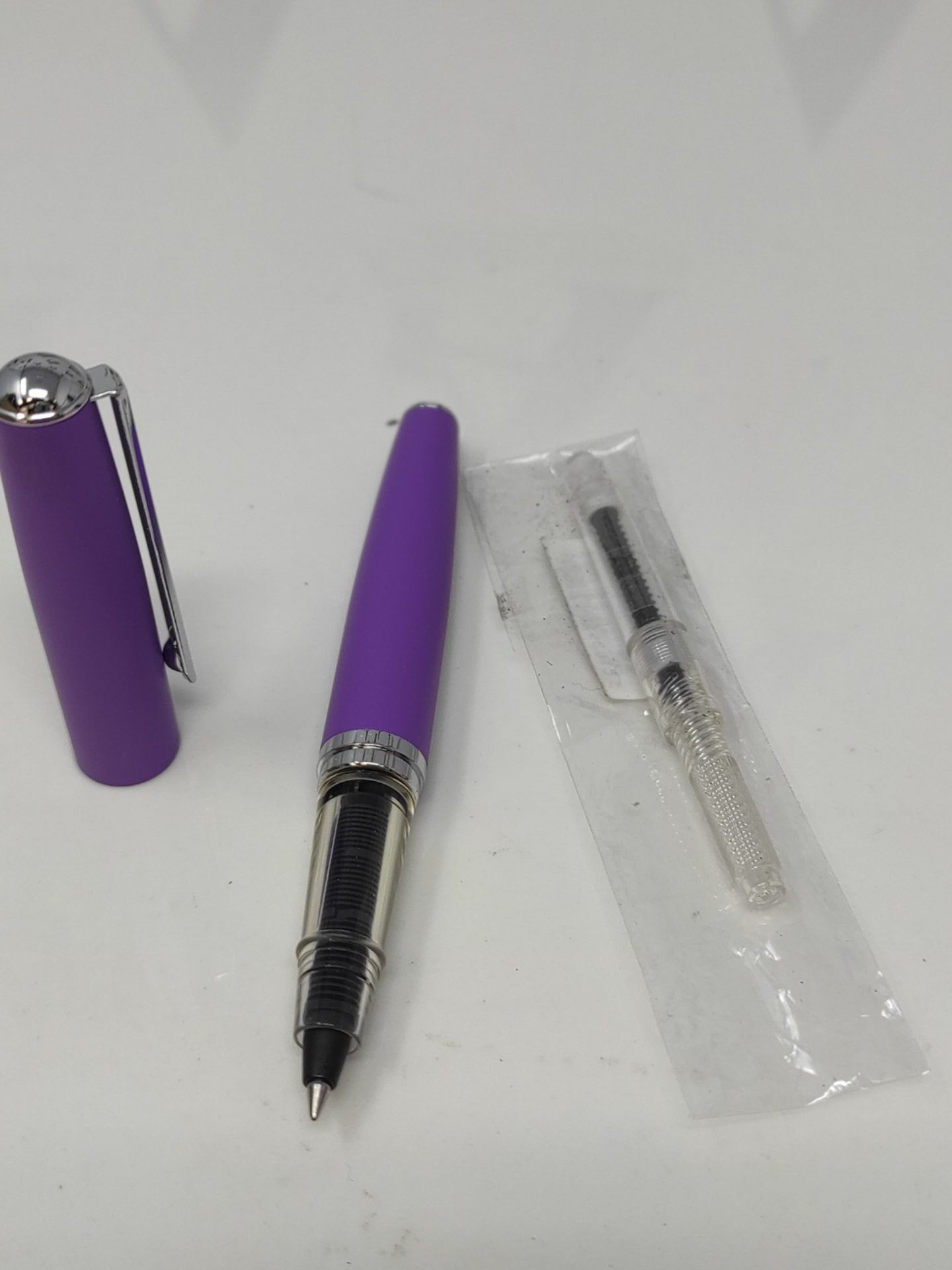 Herbin 21677T - A cartridge roller metal pen, Violet - Image 3 of 3