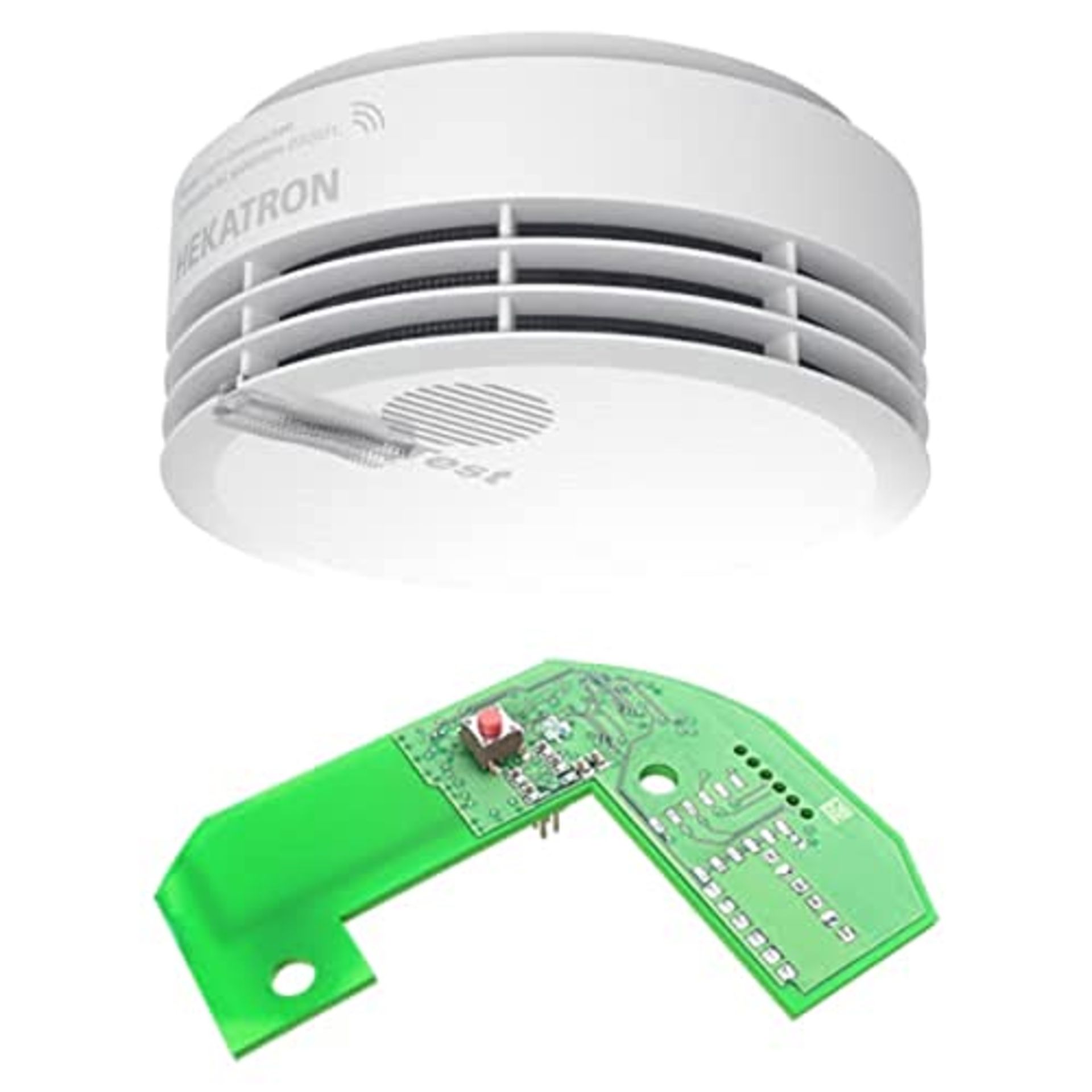 RRP £71.00 Hekatron Smoke Detector Genius Plus X - Edition 2021 - with Wireless Module Basis X -