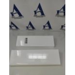 LOFTPLUS Floating Shelf Without Drilling Floating Shelf - 2 Piece Set White Acrylic Sh