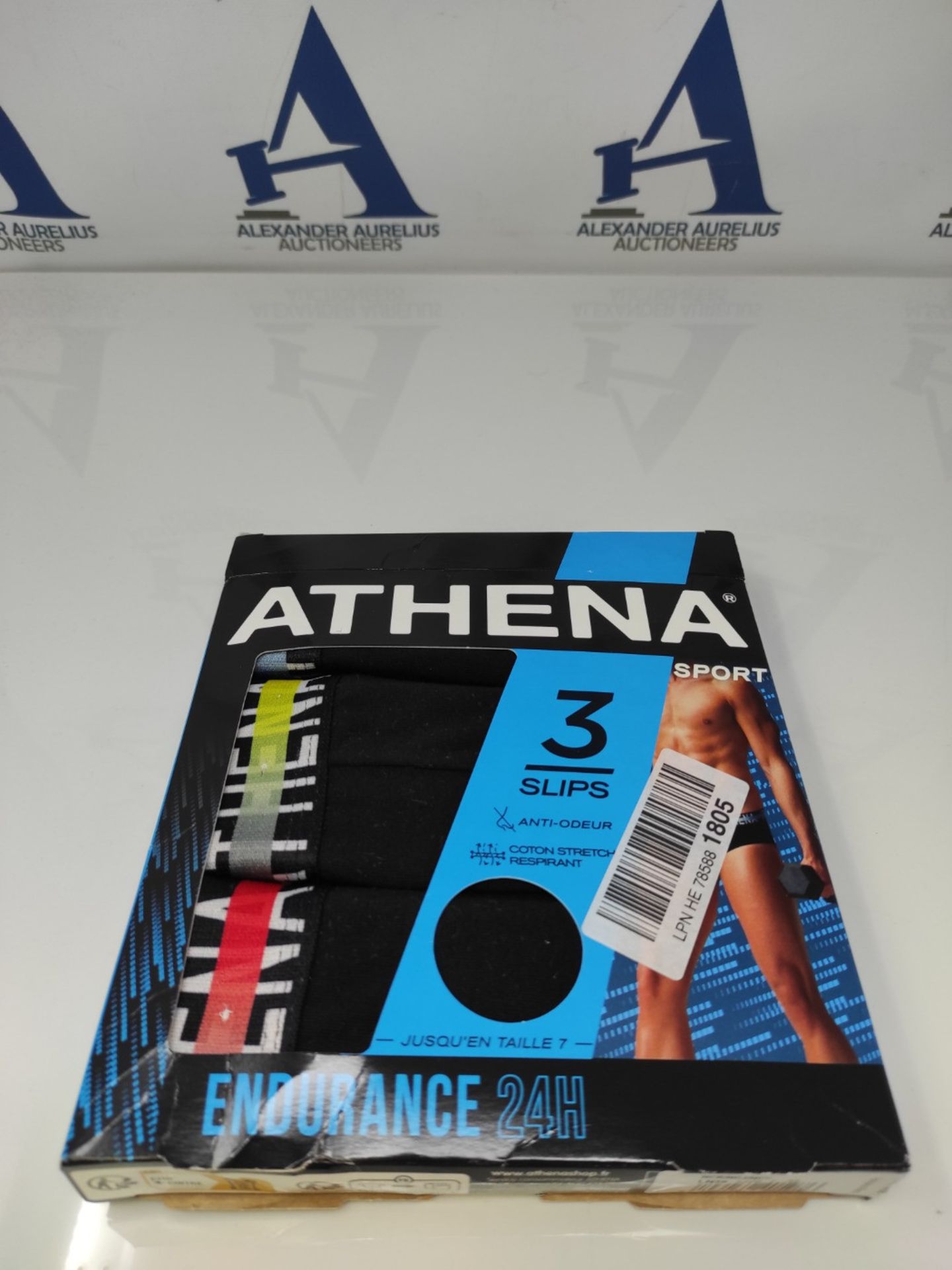 Athena Men's Endurance 24H LN39 Slip, Black/Black/Black, 3XL - Bild 2 aus 3