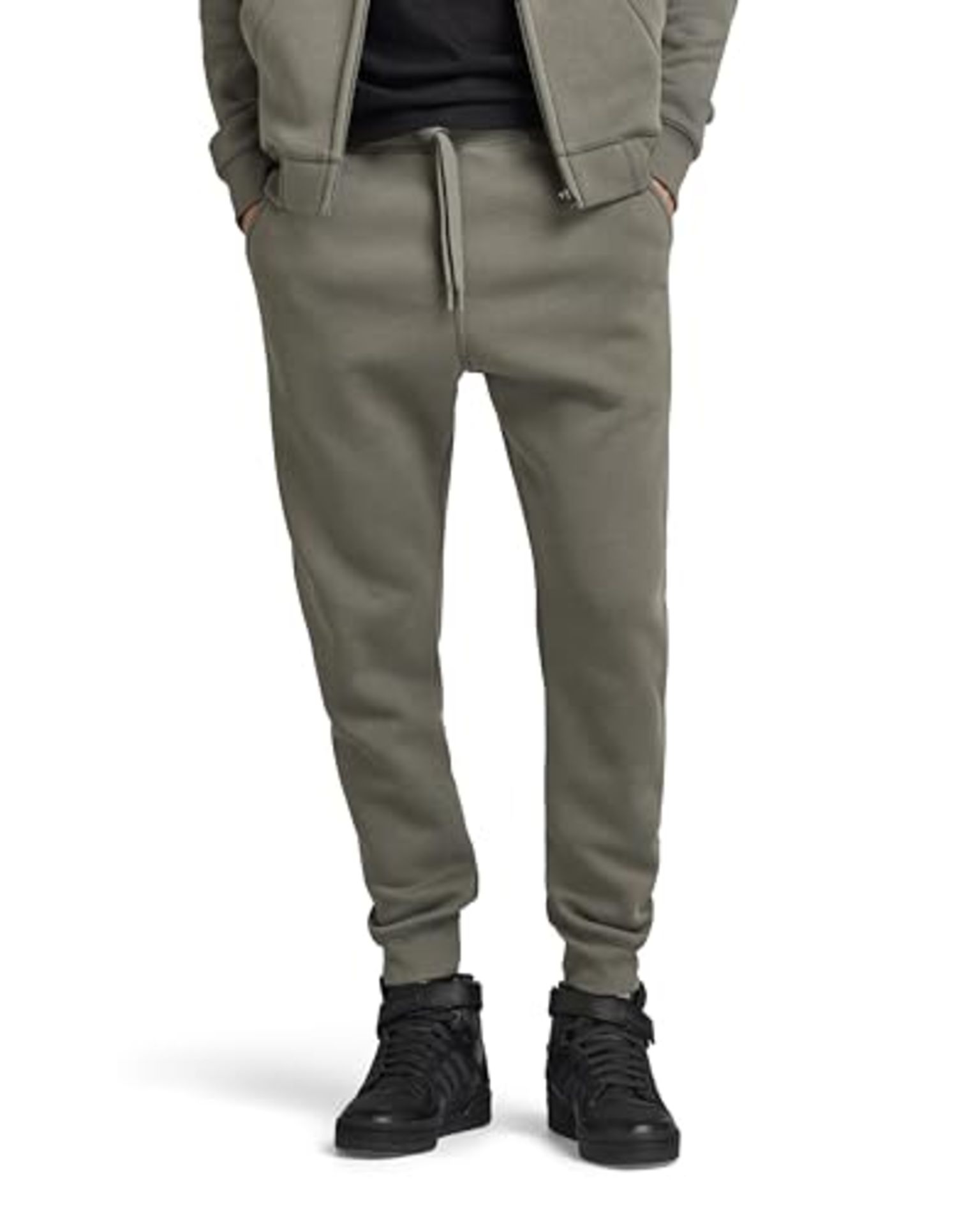 RRP £89.00 G-STAR RAW Premium Core Type C Men's Sweatpants, Grey (gs grey D15653-C235-1260), XS