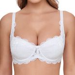 Susa Women's Oktoberfest Magic 8033 Balconette Dirndl Bra, white, 85D