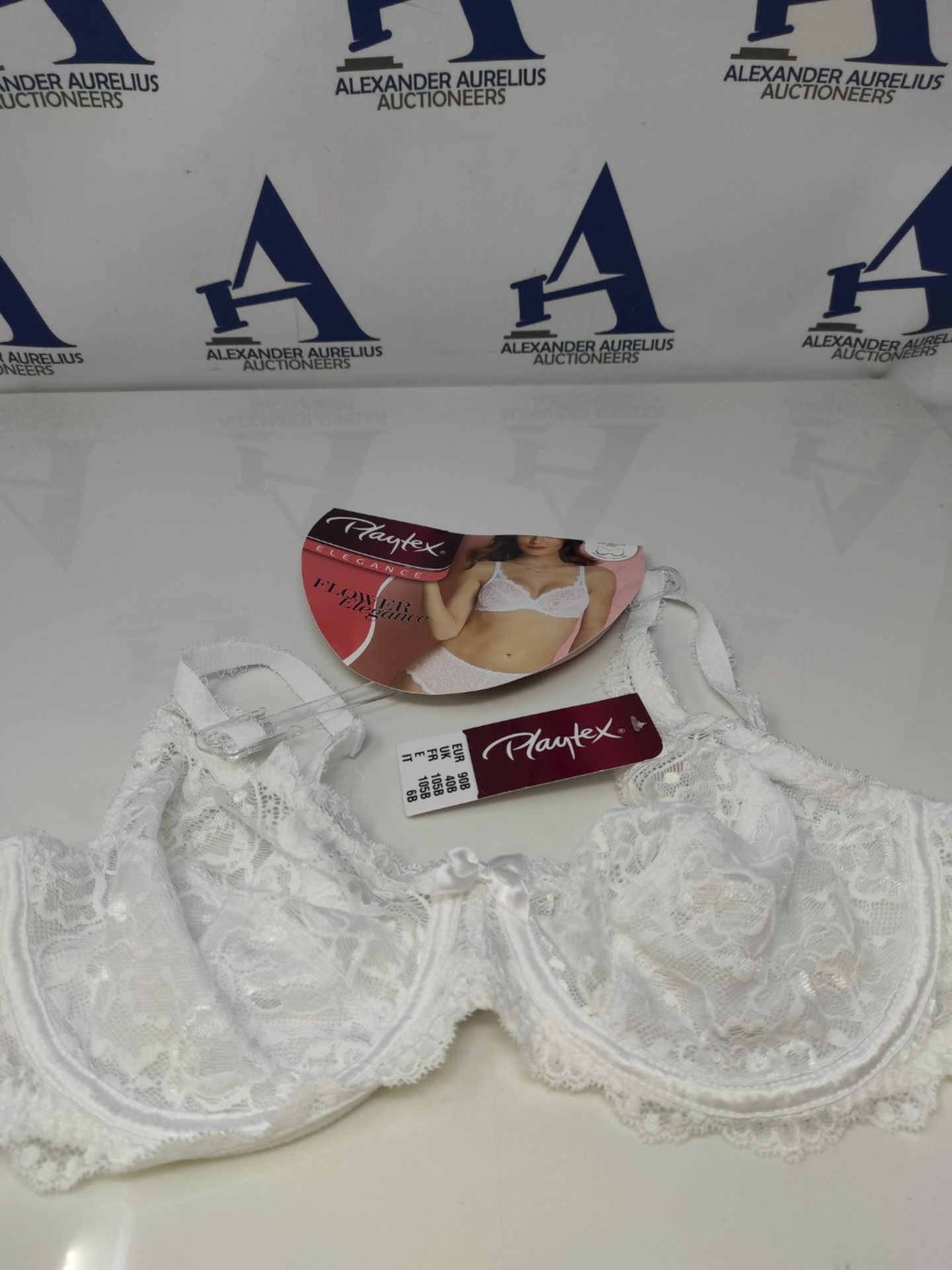 Playtex Flower Elegance Lace Underwired Bra Perfect Support x1 Woman, White, 105B - Image 2 of 3