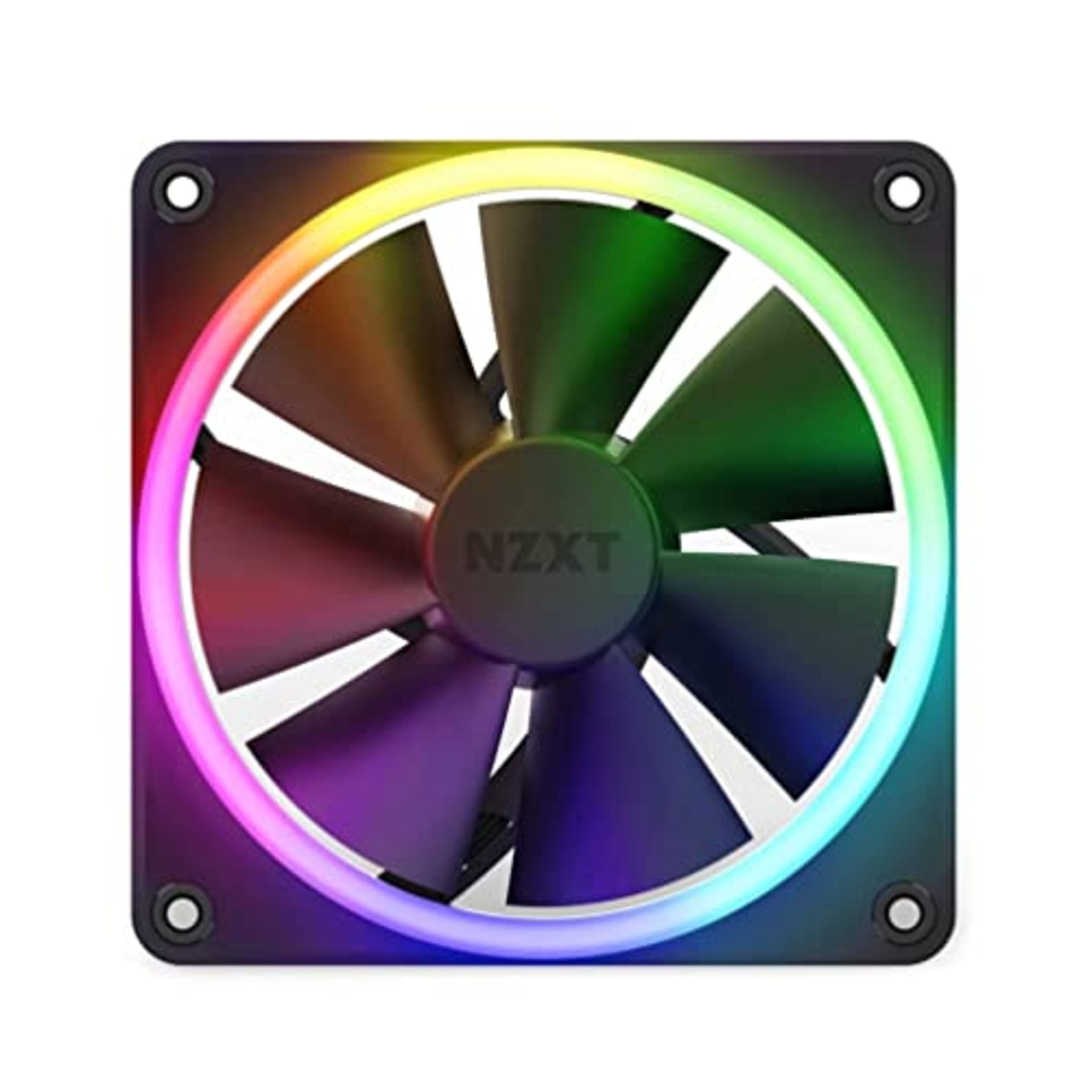 NZXT F140 RGB Fans - RF-R14SF-B1 - Advanced RGB lighting customization - Whisper-quiet