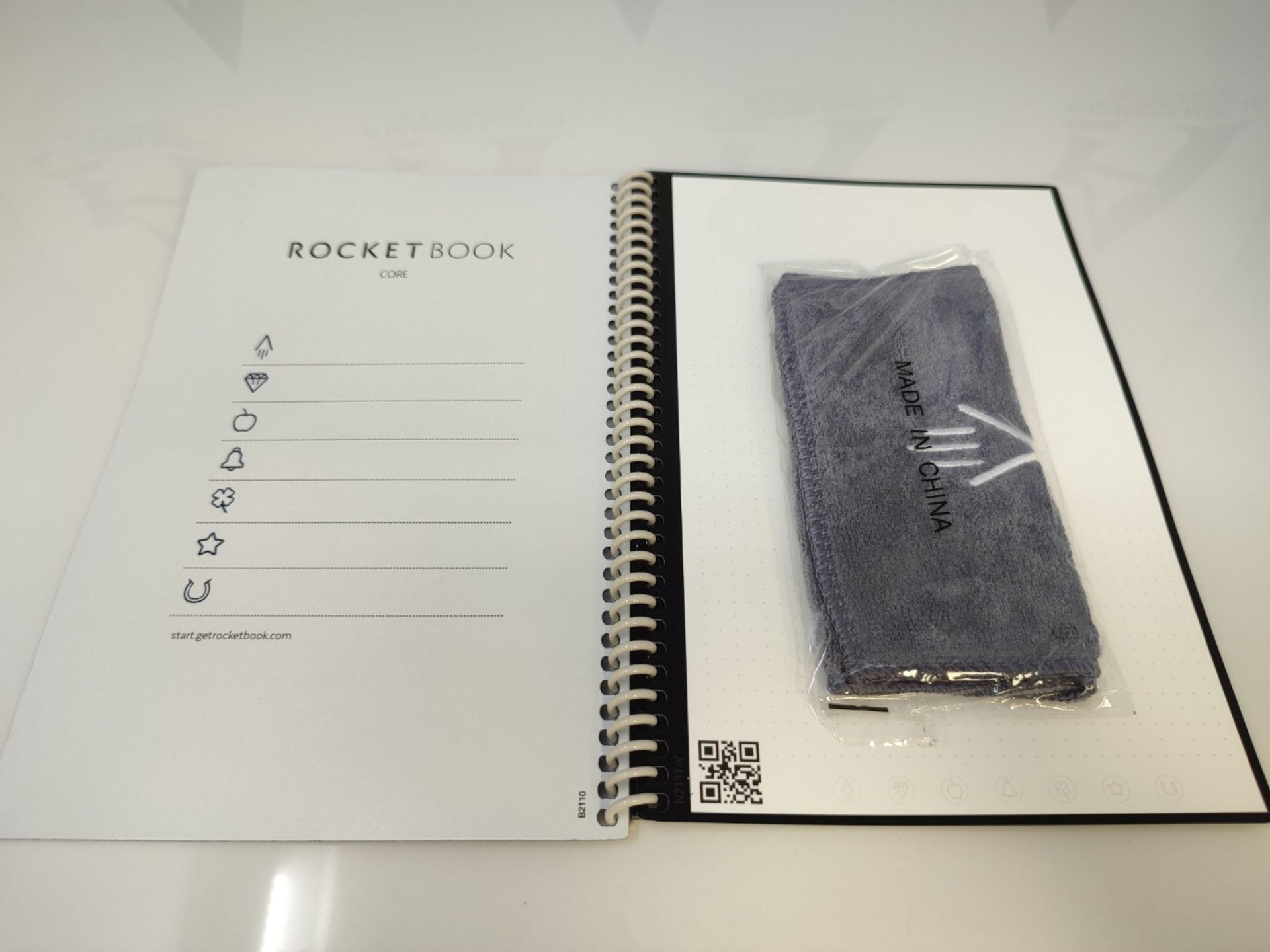 Rocketbook Core Reusable Digital Notebook - Executive A5 Blue - Electronic Notepad wit - Bild 3 aus 3