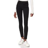 Vero Moda VMTANYA Mr S Piping Jeans VI120 GA Noos Skinny, Black (Black Black), 38/ L32