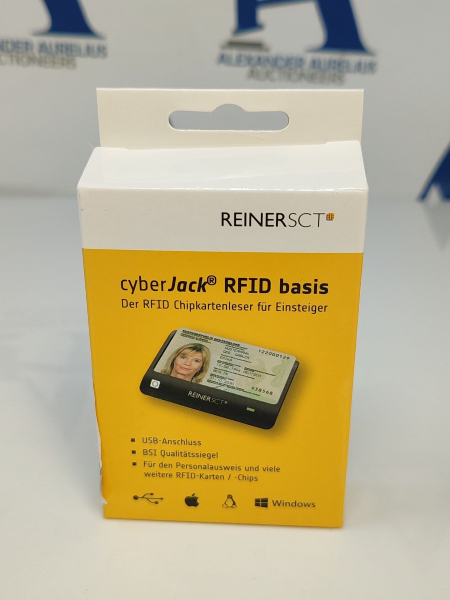 REINER SCT cyberJack RFID chip card reader basic | For the new identity card (nPA) Bla - Image 2 of 3