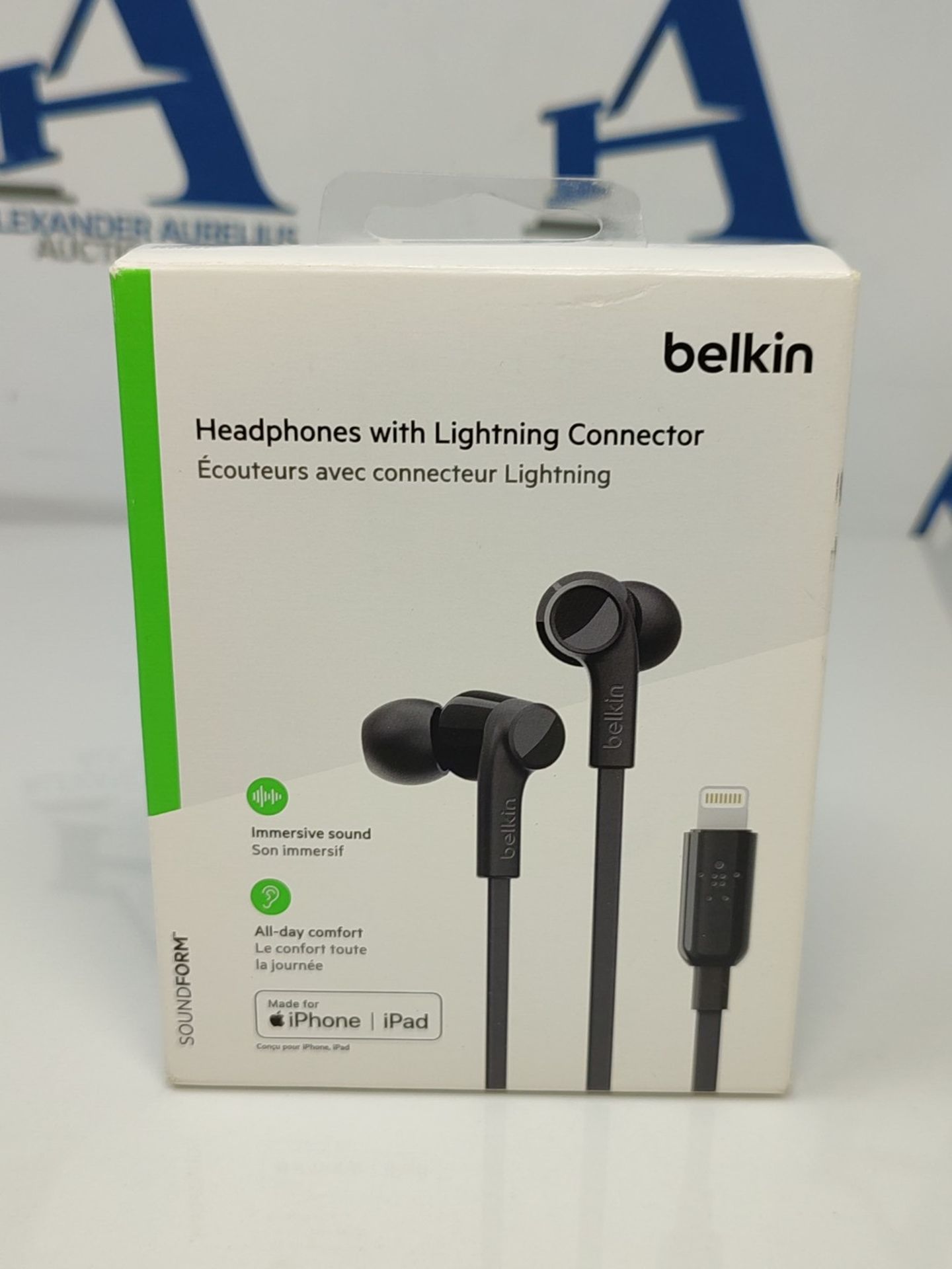 Belkin SoundForm iPhone Headphones with Lightning Connector (Lightning Earphones for i - Image 2 of 3