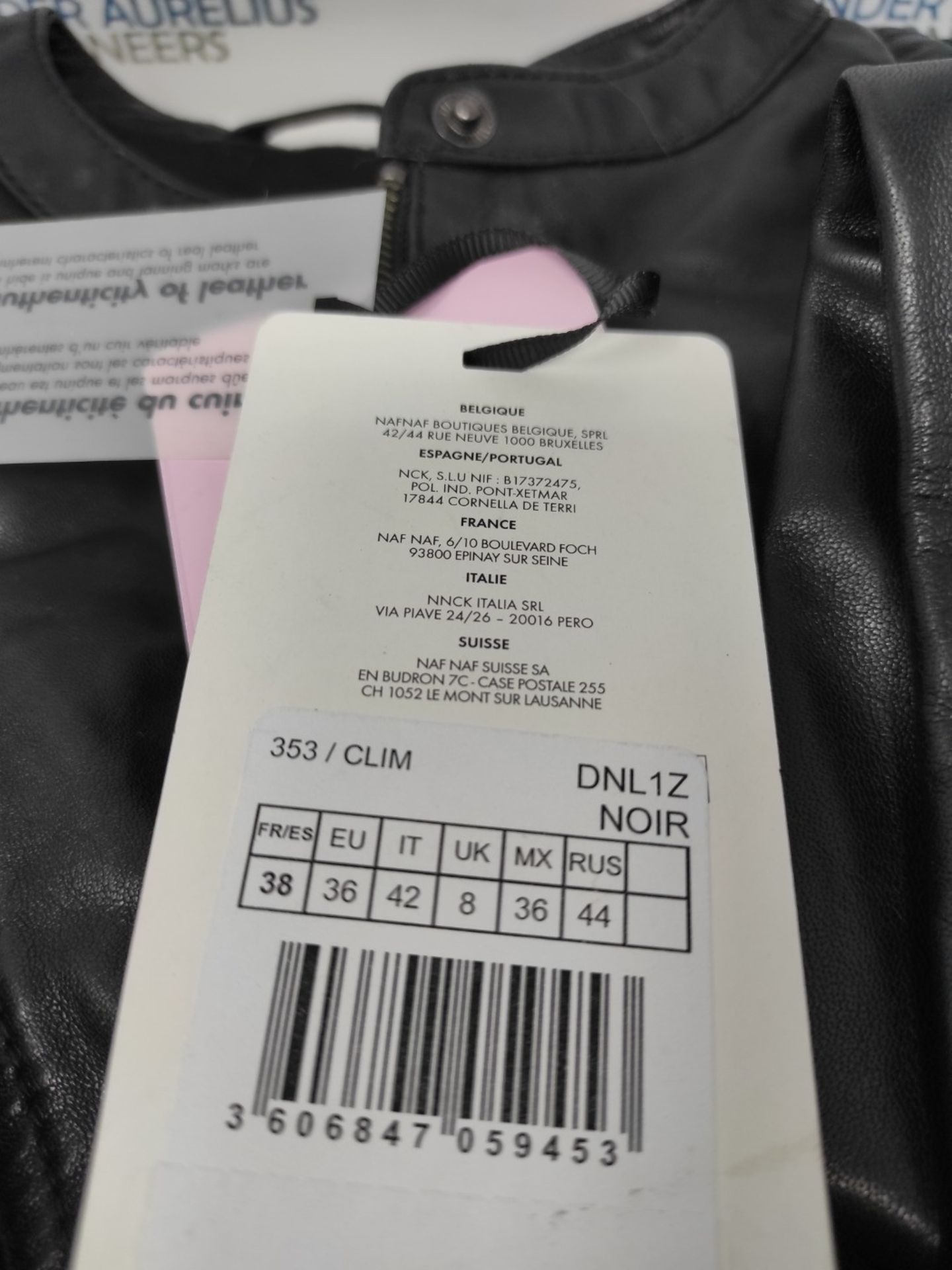 RRP £119.00 Naf Naf CLIM Women's Black Jacket (Black 625) 38 (Manufacturer's Size: 38) - Image 3 of 3