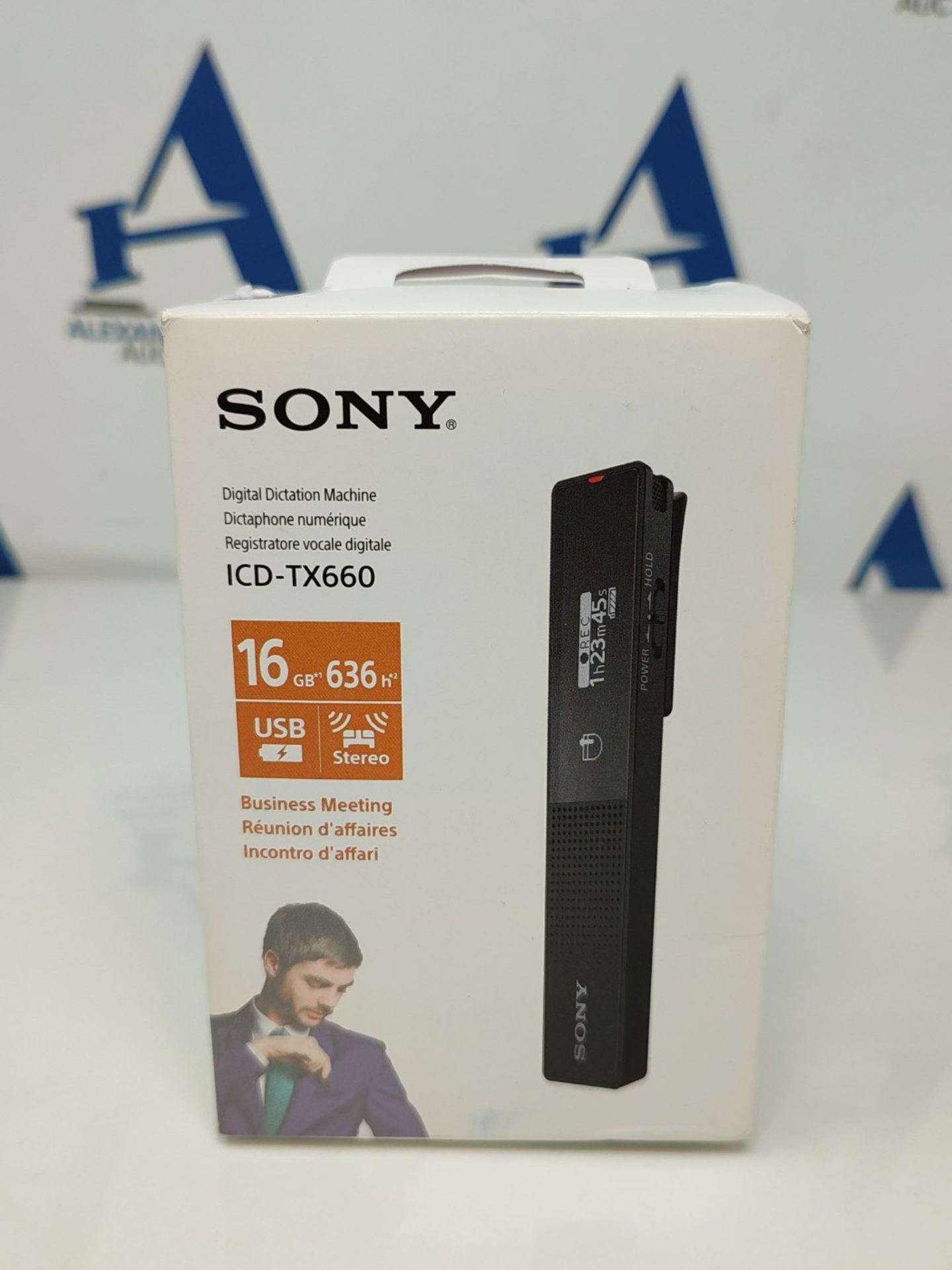 RRP £174.00 Sony ICD-TX660 - Digital Voice Recorder with OLED Display, 16 GB Memory, Built-in Spea - Bild 2 aus 3