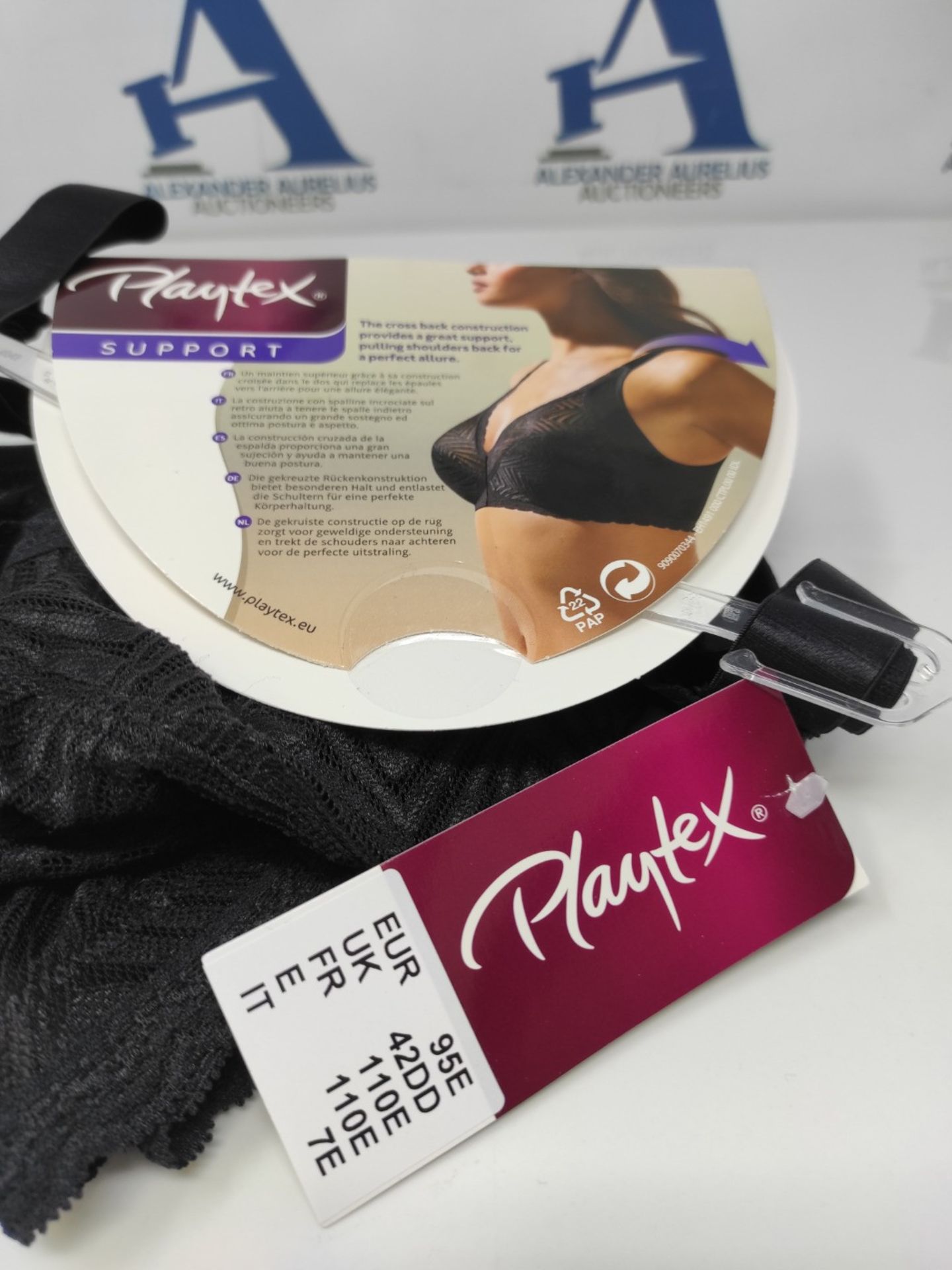 Playtex Women's Wirefree Bra without Underwires with Ideal Support and Elegance, Black - Image 3 of 3