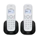 VTech CS1501 Home Cordless Phone Duo, DECT fixed phone with hands-free and call block,