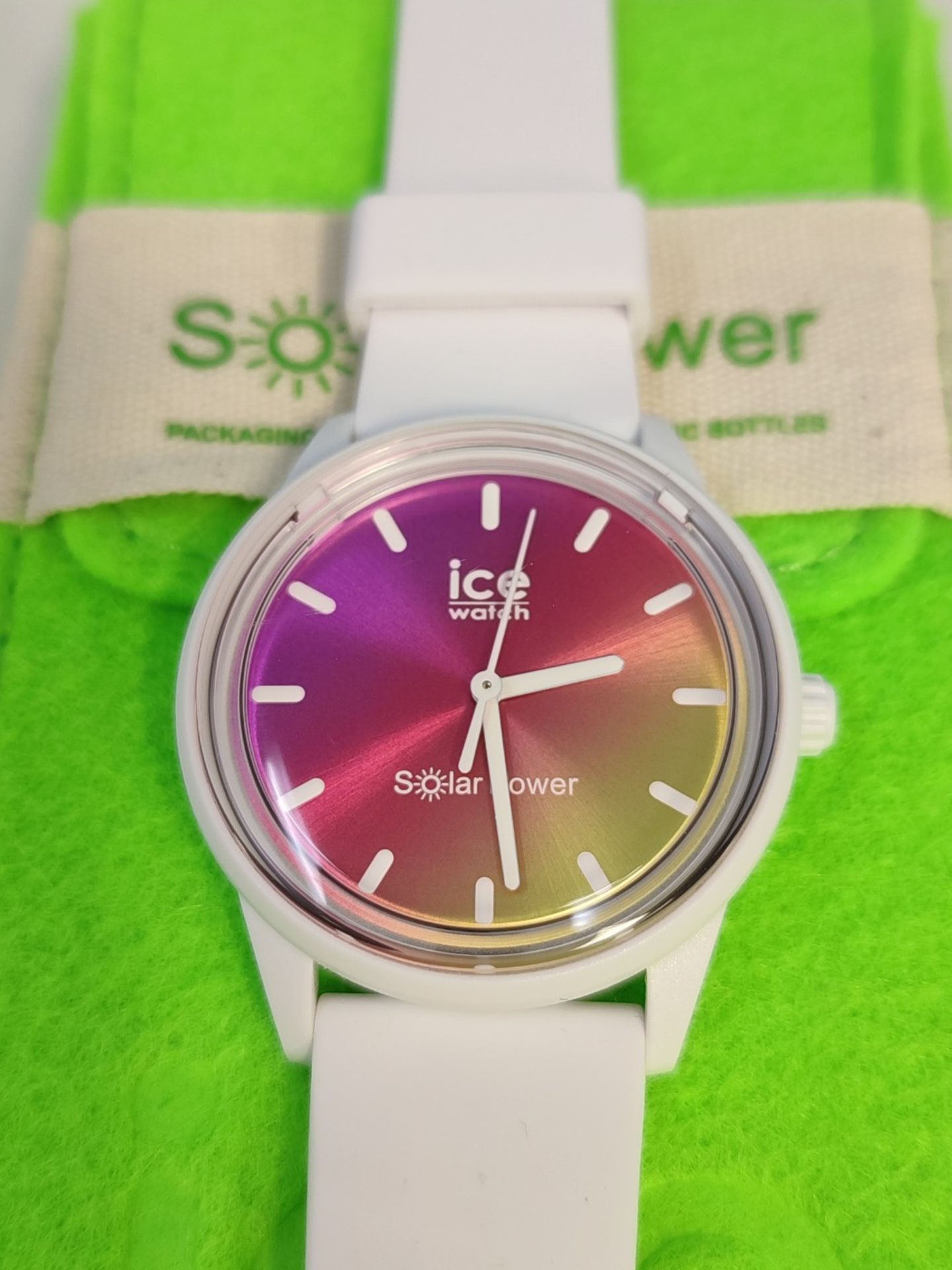 RRP £63.00 Ice-Watch - ICE solar power Sunset California - White women's watch with silicone stra - Bild 2 aus 3