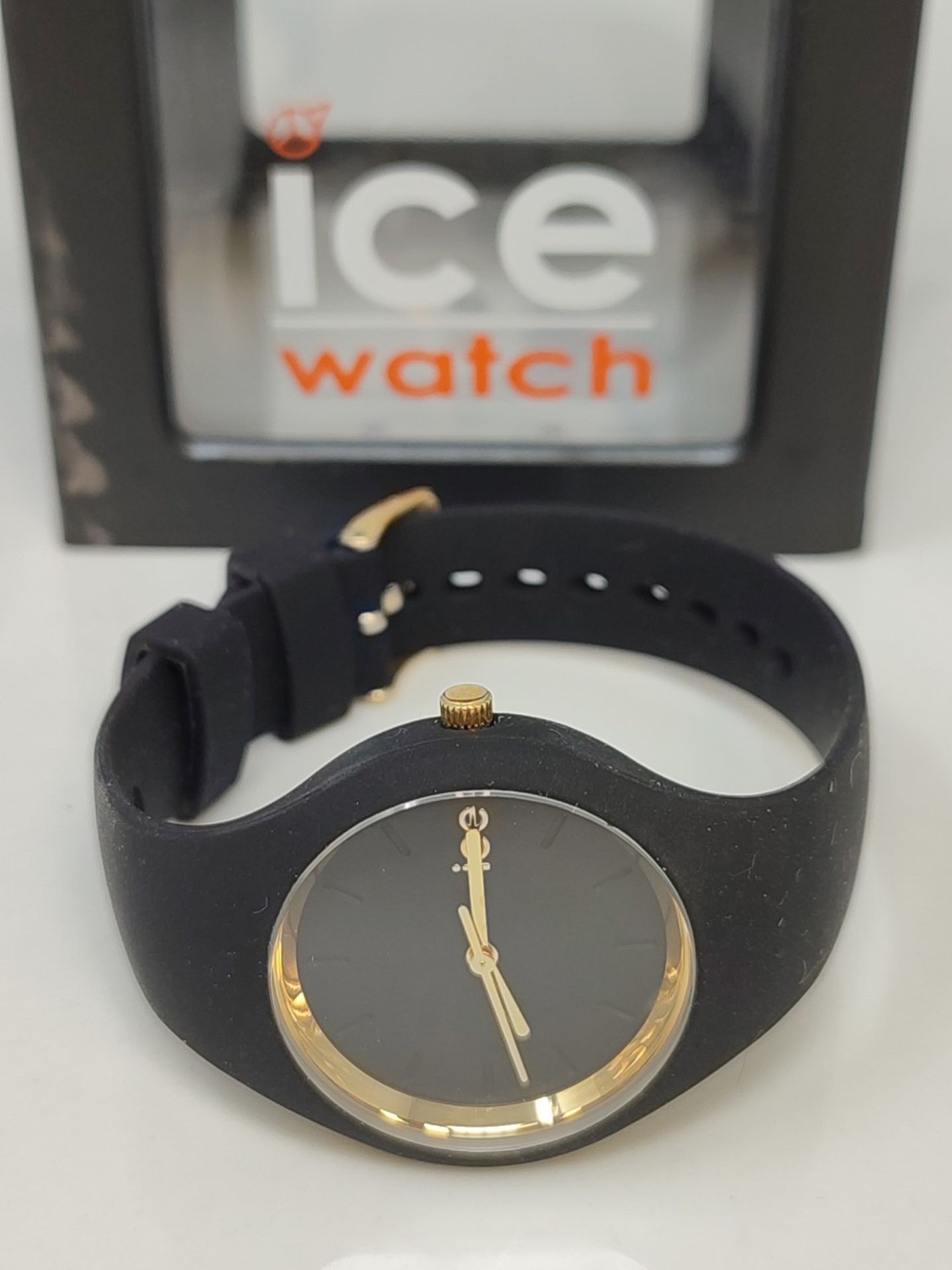 RRP £89.00 ICE-WATCH - Ice Glam Black - Black Watch for Women with Silicone Strap - 000982 (Small - Bild 2 aus 3