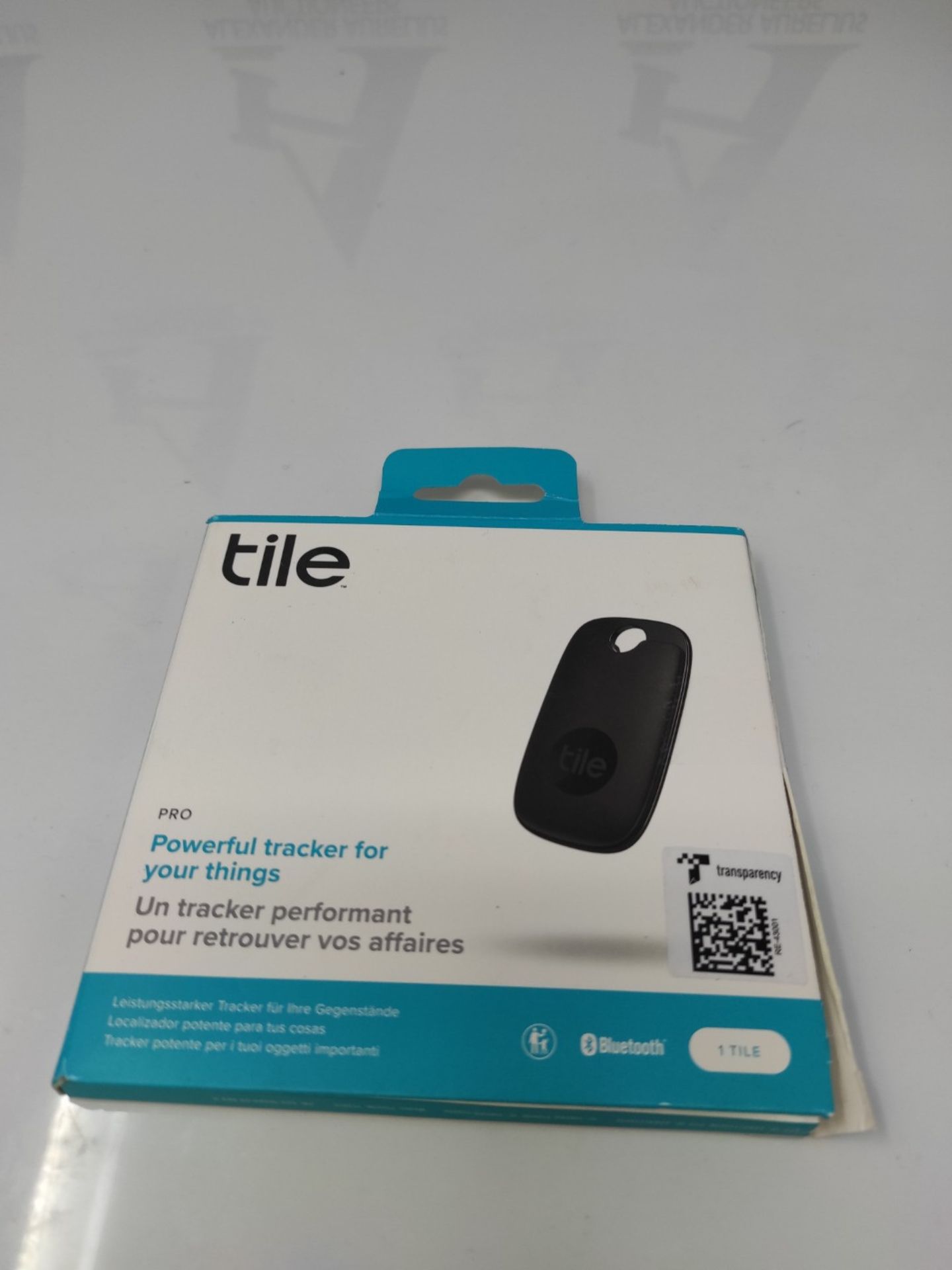 Tile Pro (2022) Bluetooth Item Finder, 1 piece, 120 m range, works with Alexa and Goog