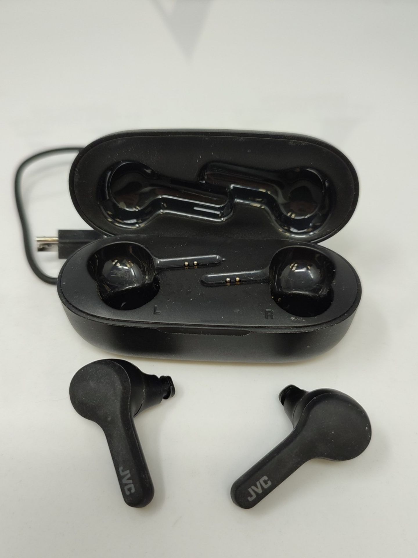 JVC True Wireless Earphones, In-Ear, Rain-resistant (IPX4), Bluetooth, HA-7T-B (Black) - Image 3 of 3