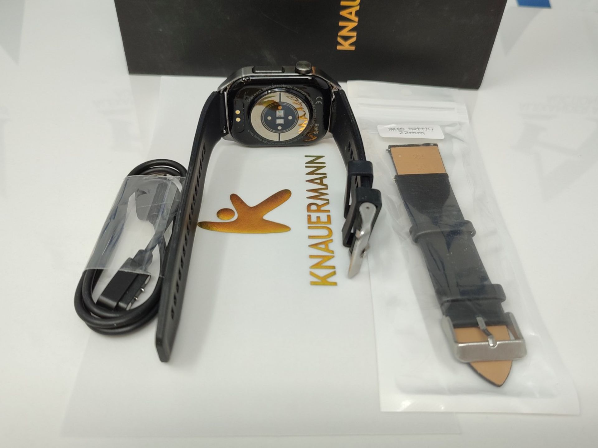 RRP £219.00 Knauermann PRO 3 (2024) Black - Health Watch Smartwatch with Calling Function - EKG + - Image 3 of 3