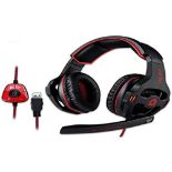 RRP £56.00 KLIM Mantis - Gaming Headset with Microphone - New for 2023 - USB Microphone Headset f