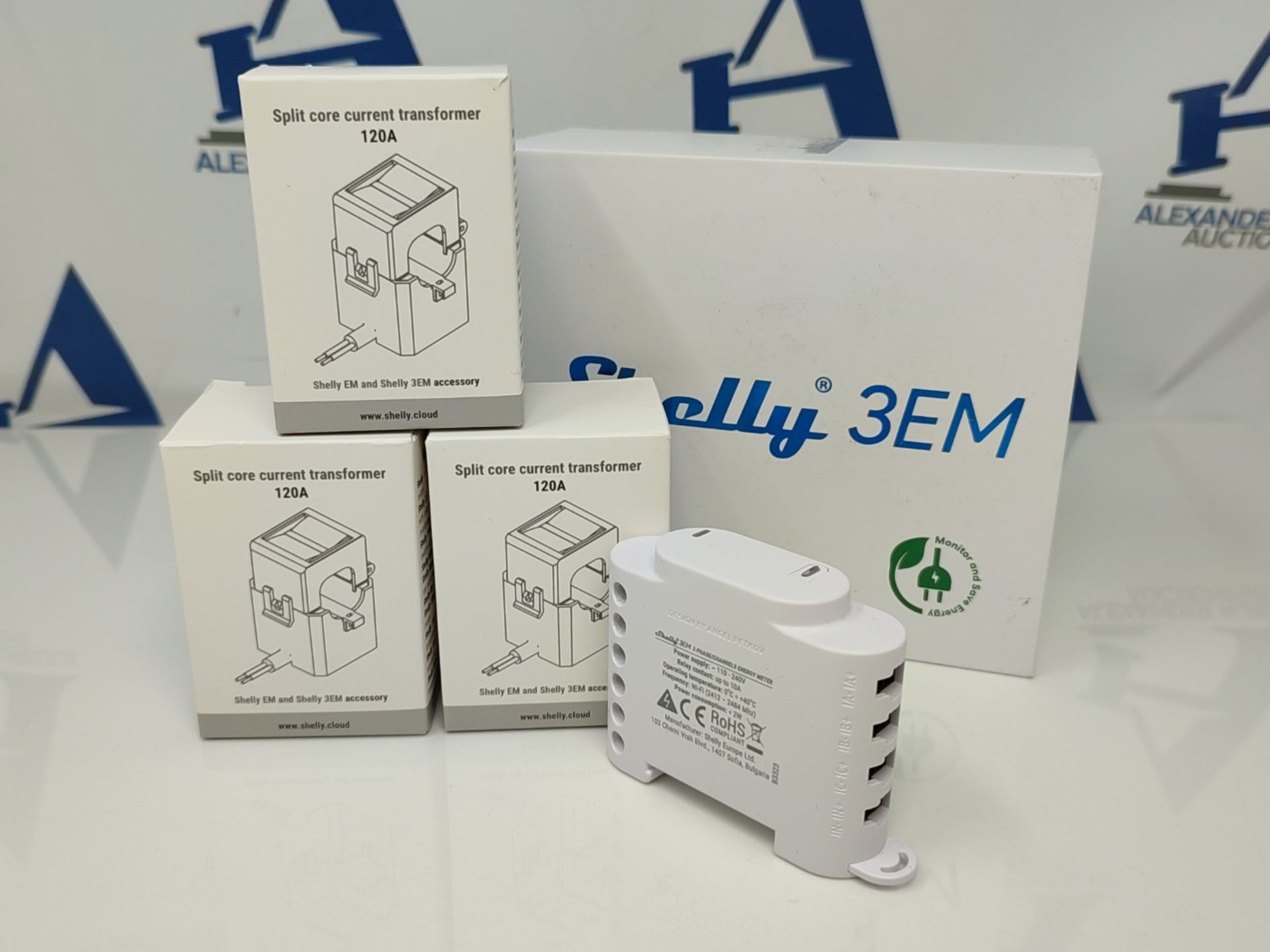 RRP £92.00 Shelly 3EM | WLAN-controlled smart 3-channel relay switch with energy measurement and - Image 3 of 3
